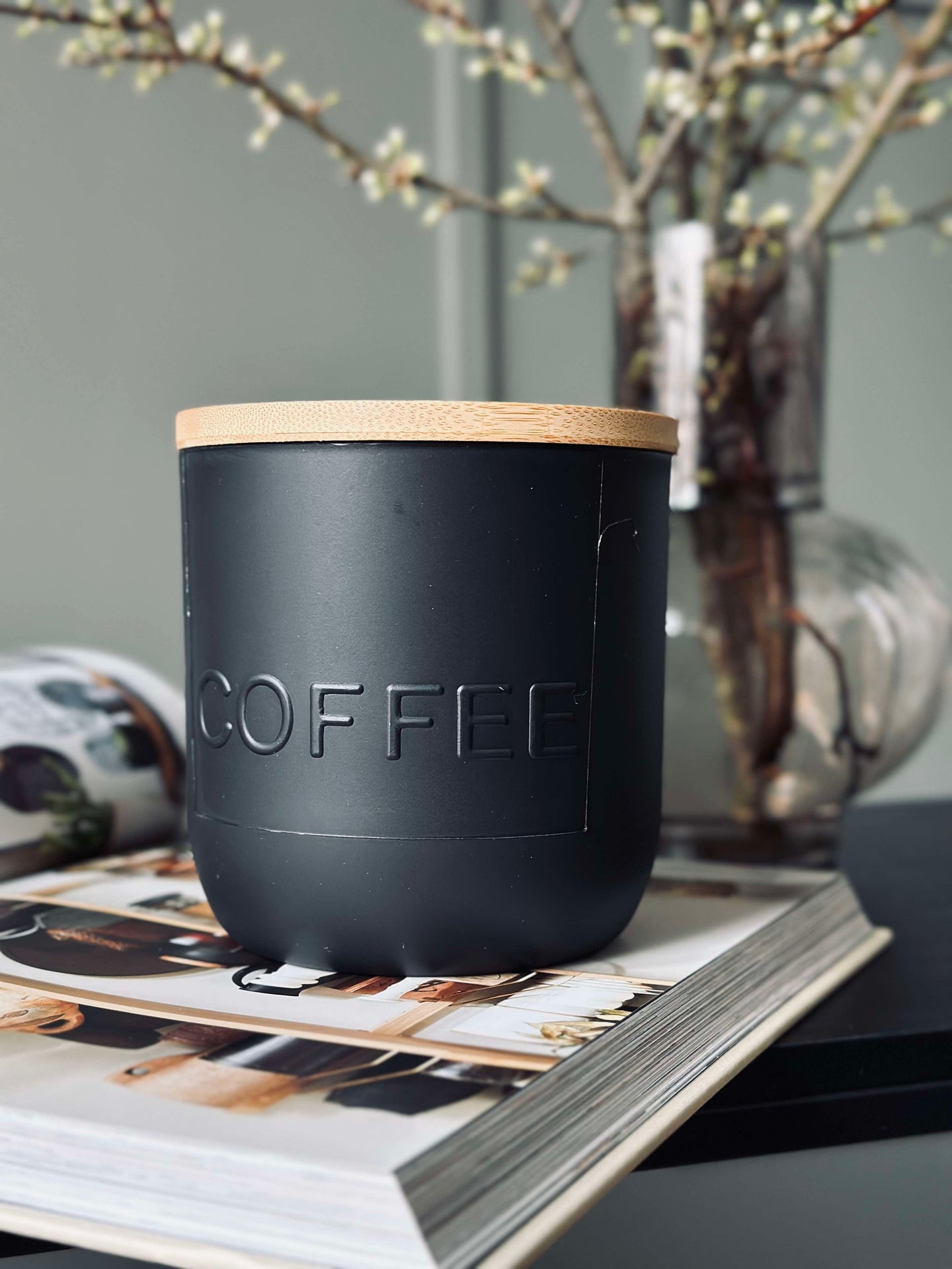 Oppbevaringskrukke med lokk - COFFEE