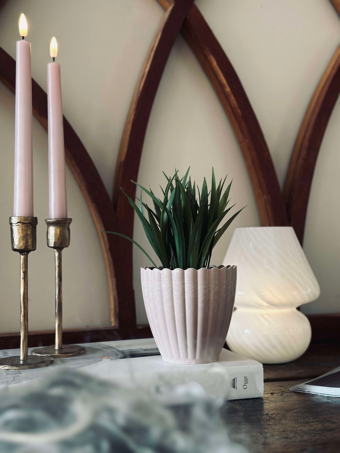 Potte i betong-look - Liten Rosa