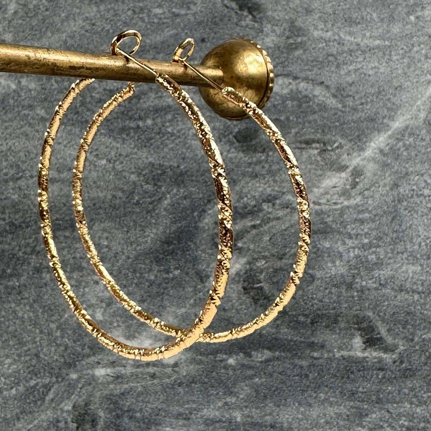 Øreringer ISADORA Hoops 18K forgylt