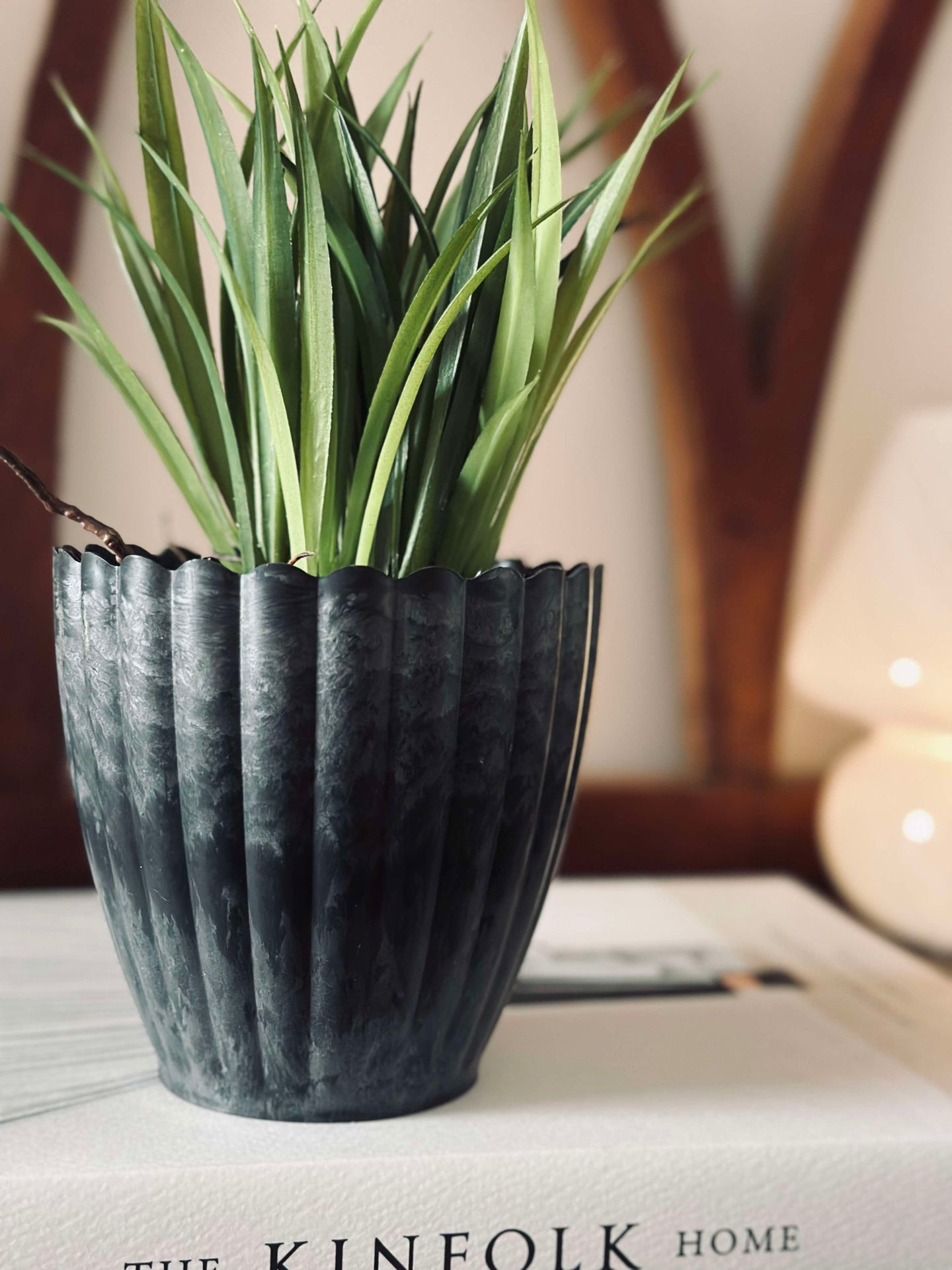 Urtepotte i stone betong-look - Liten