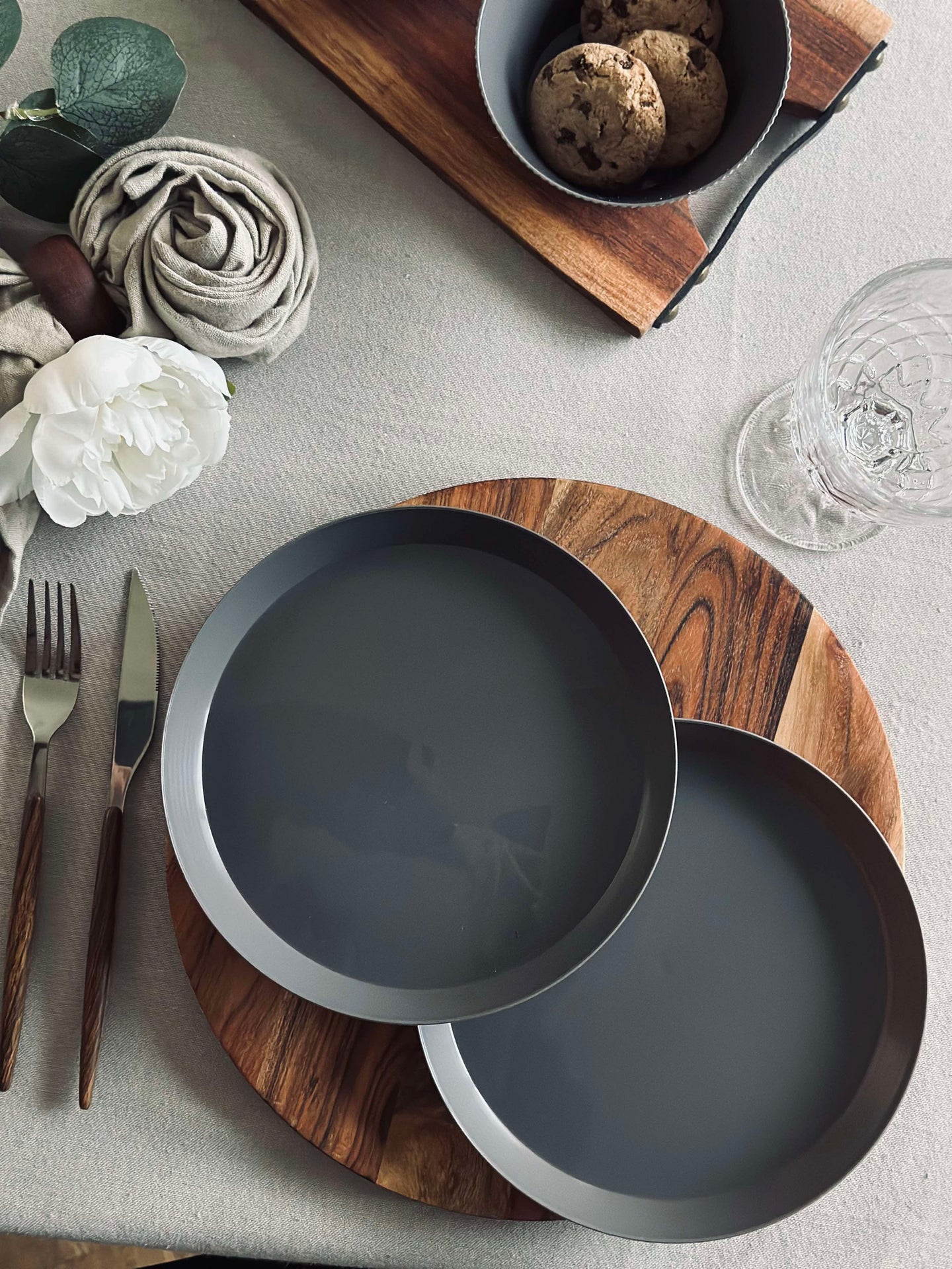 Tallerken Norma 20cm - Steingrå 2stk.