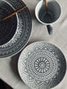 Tallerken India Stonewear 20 cm - Grå