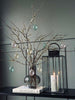 Oppheng Egg i glass m. striper - 3 stk. - Gul