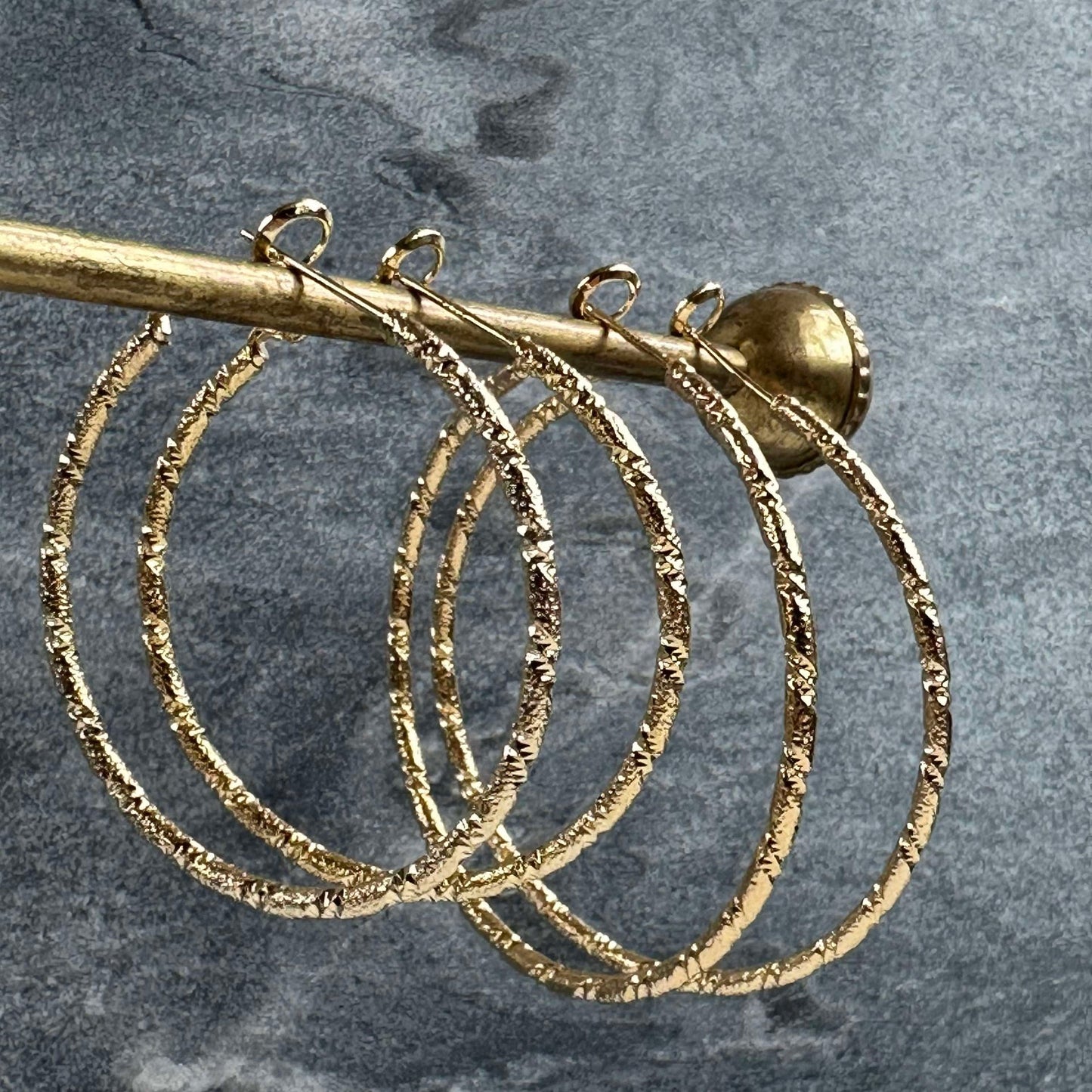 Øreringer ISADORA Hoops 18K forgylt