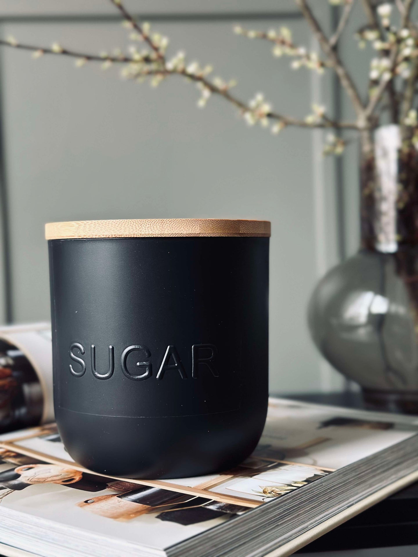 Oppbevaringskrukke med lokk - SUGAR