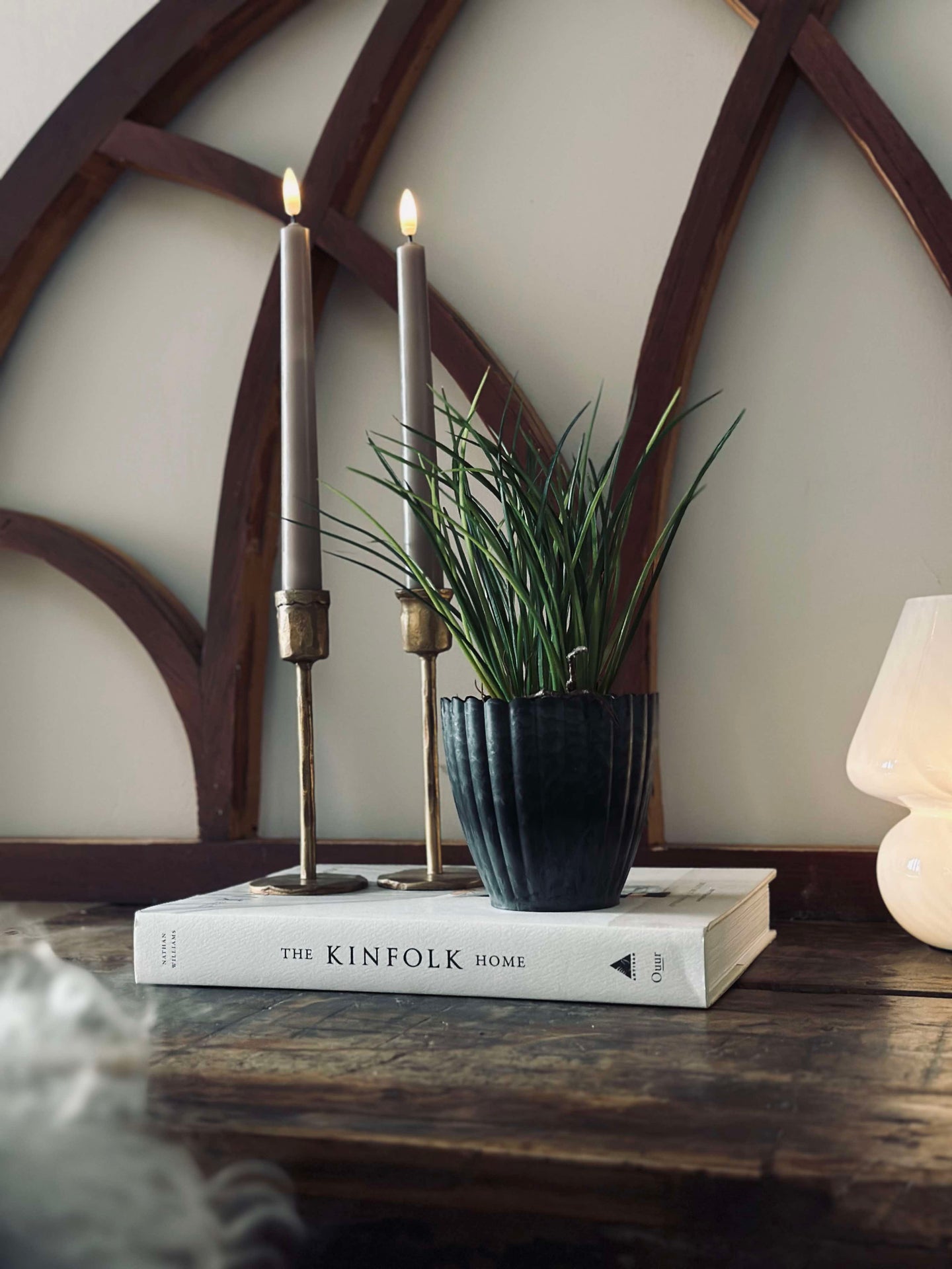 Urtepotte i stone betong-look - Liten