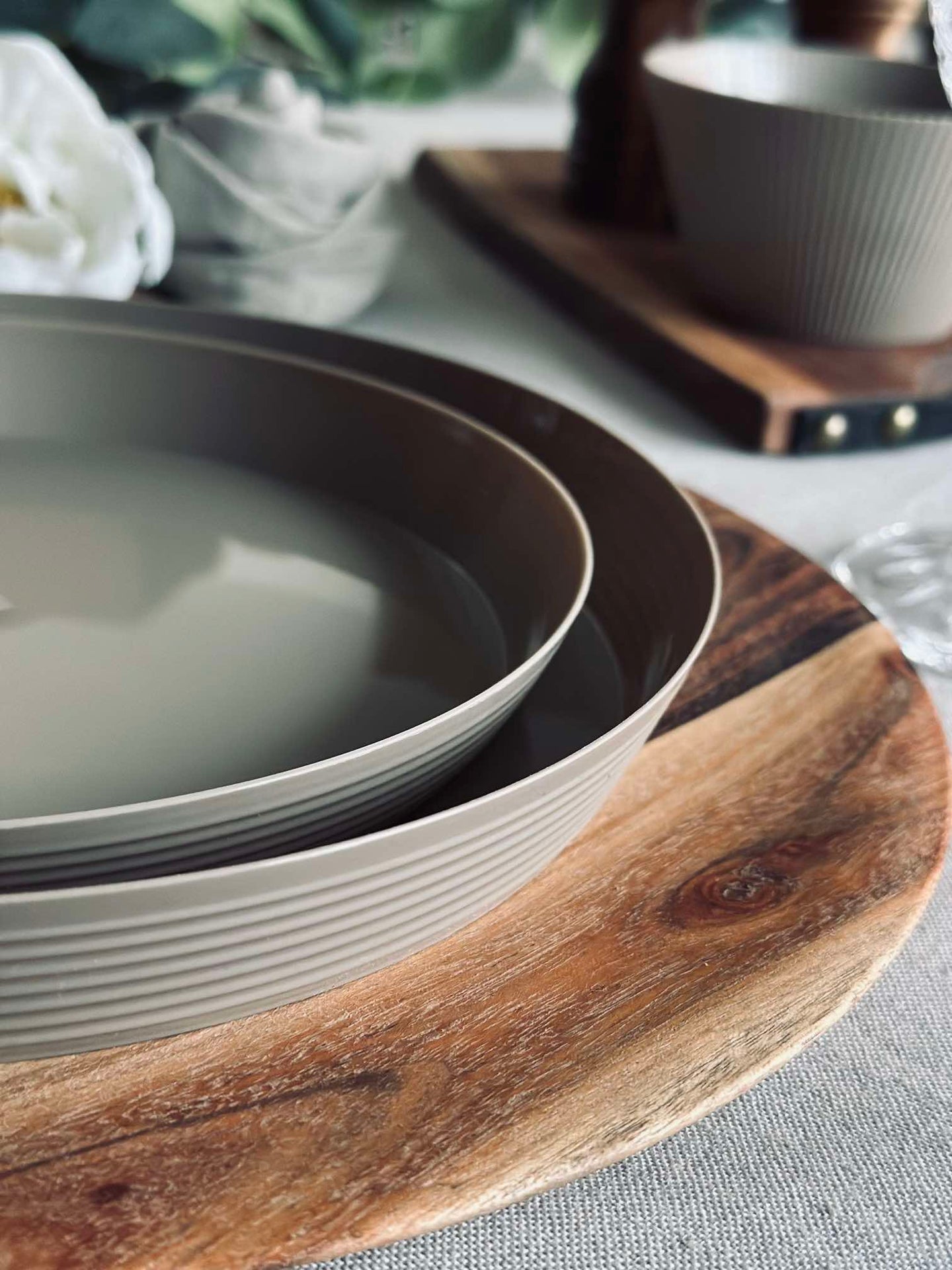 Tallerken Norma 24cm - Mocca 2 stk.