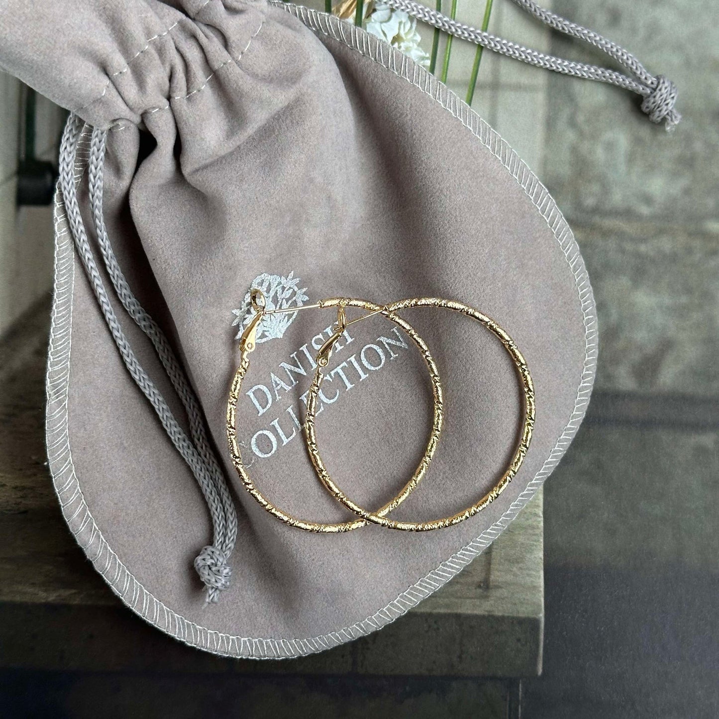 Øreringer ISADORA Hoops 18K forgylt