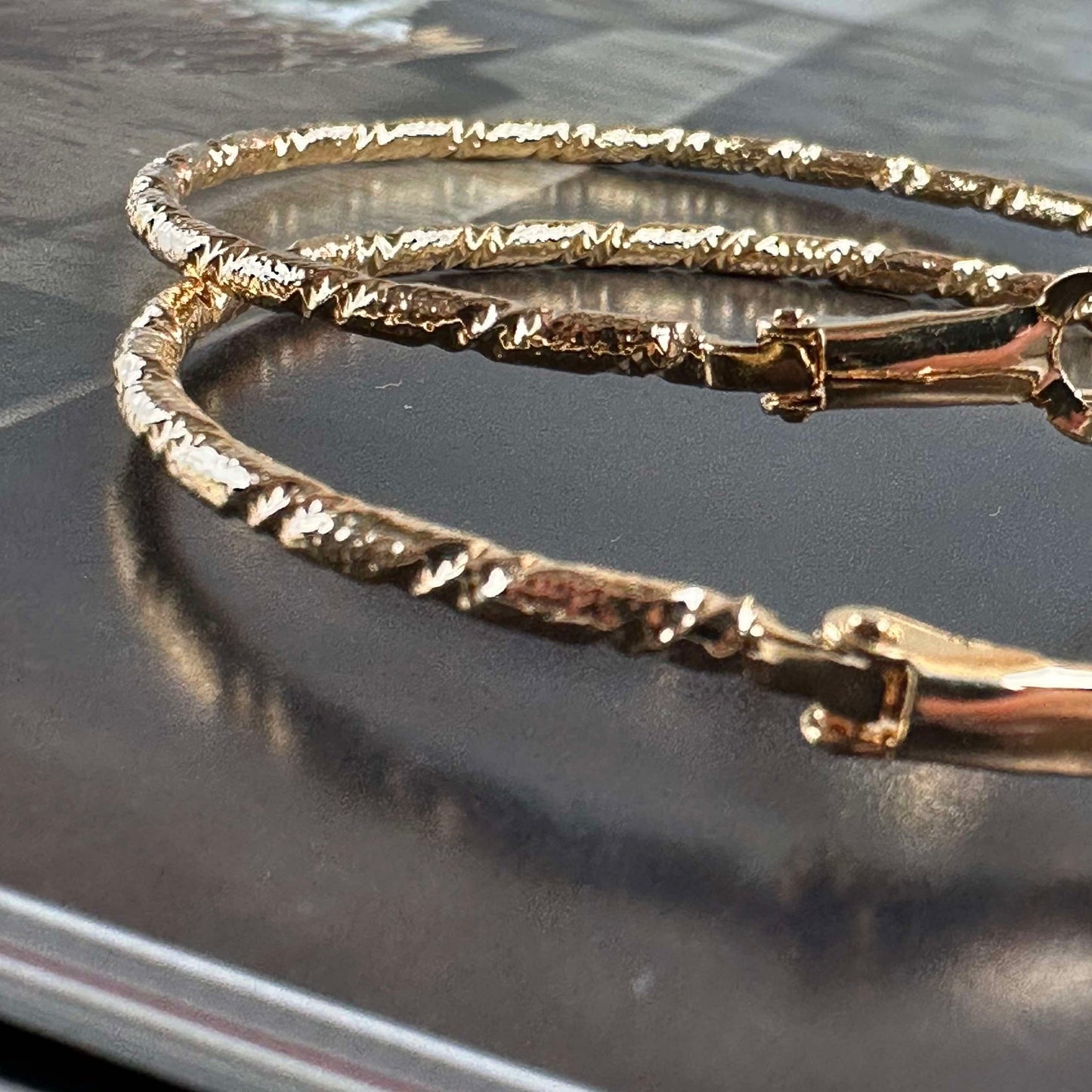 Øreringer ISADORA Hoops 18K forgylt