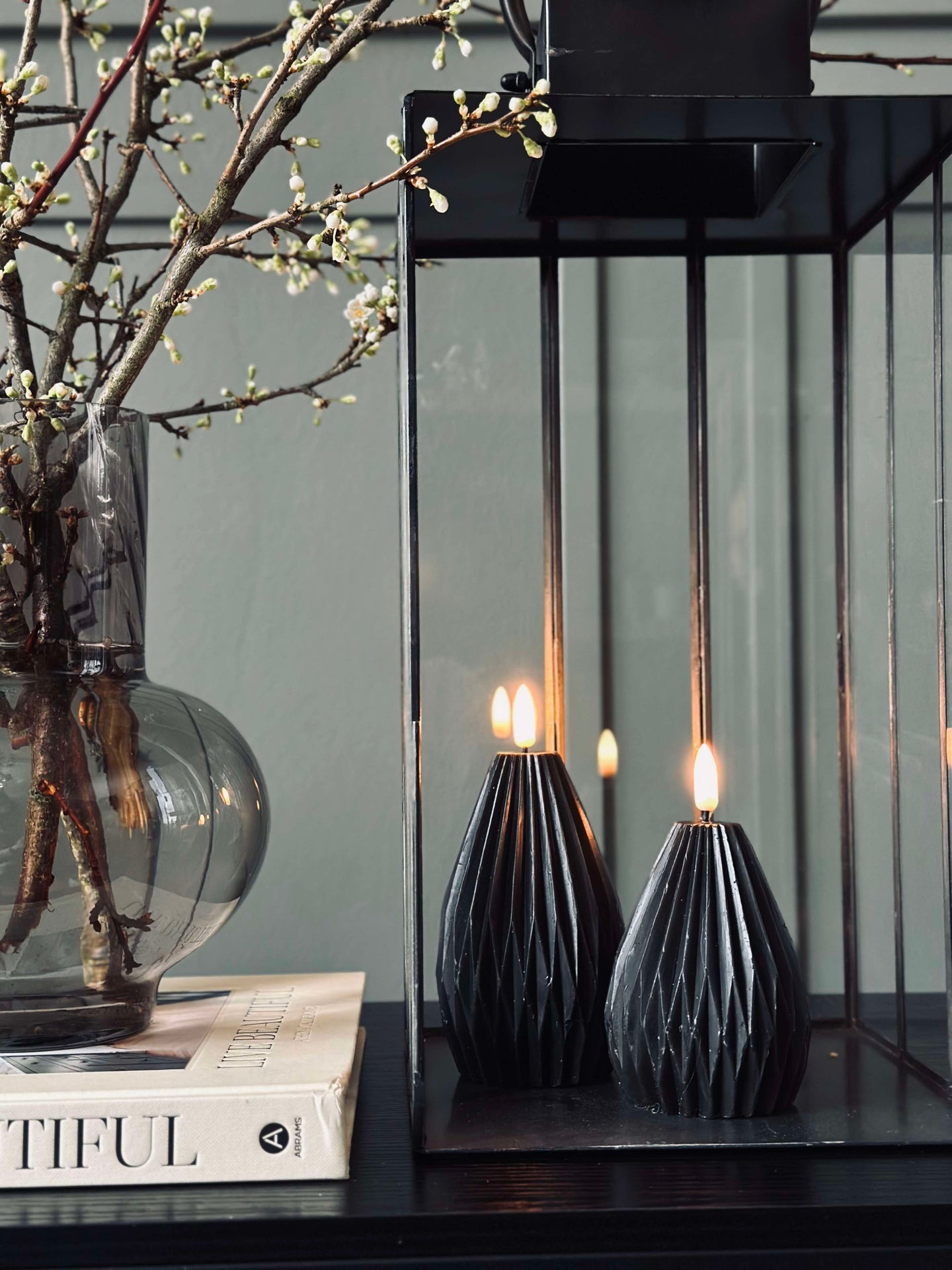 LED blokklys / riller – 2 stk svart