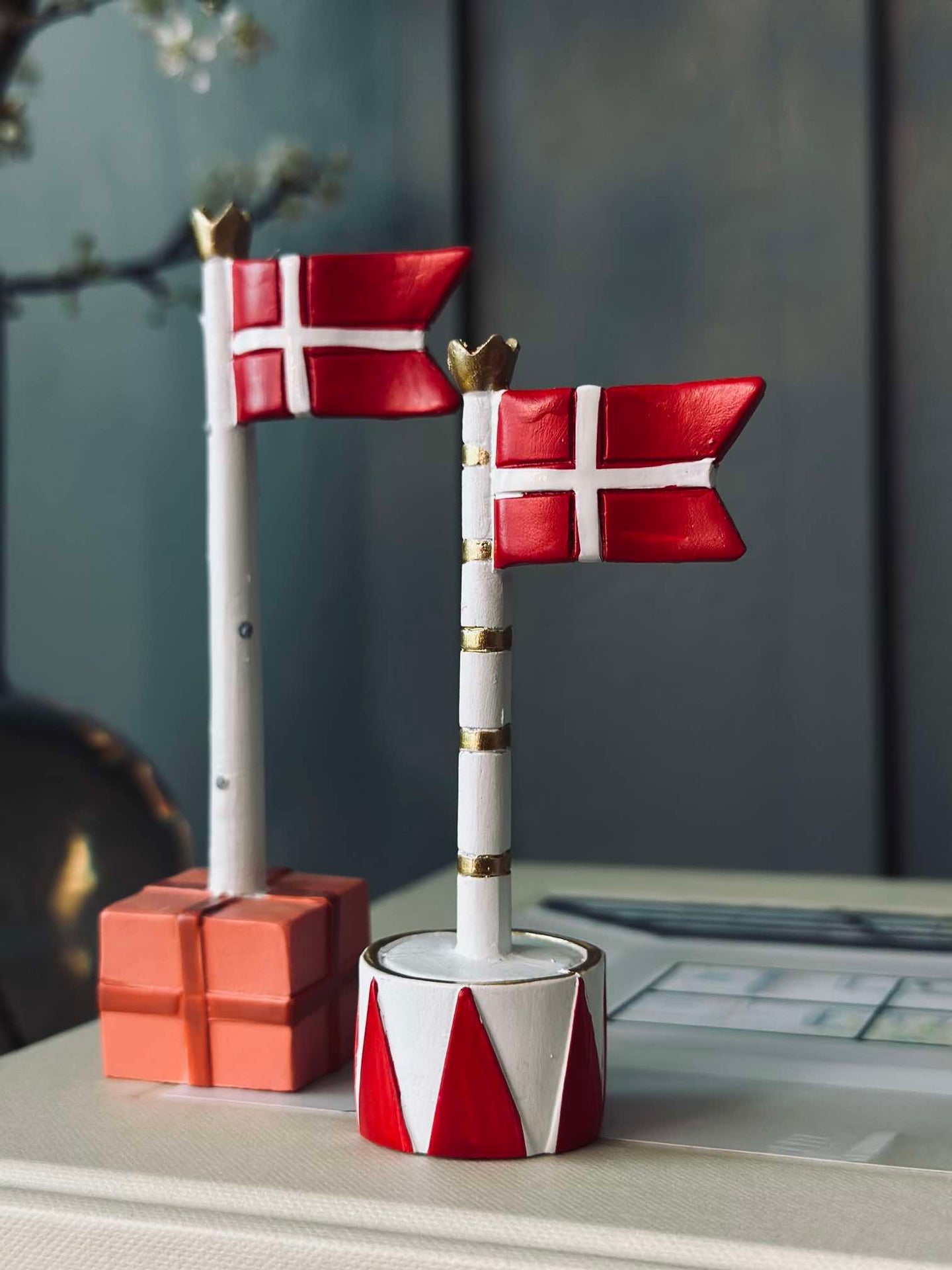 Flagg til bursdag - 2 stk.