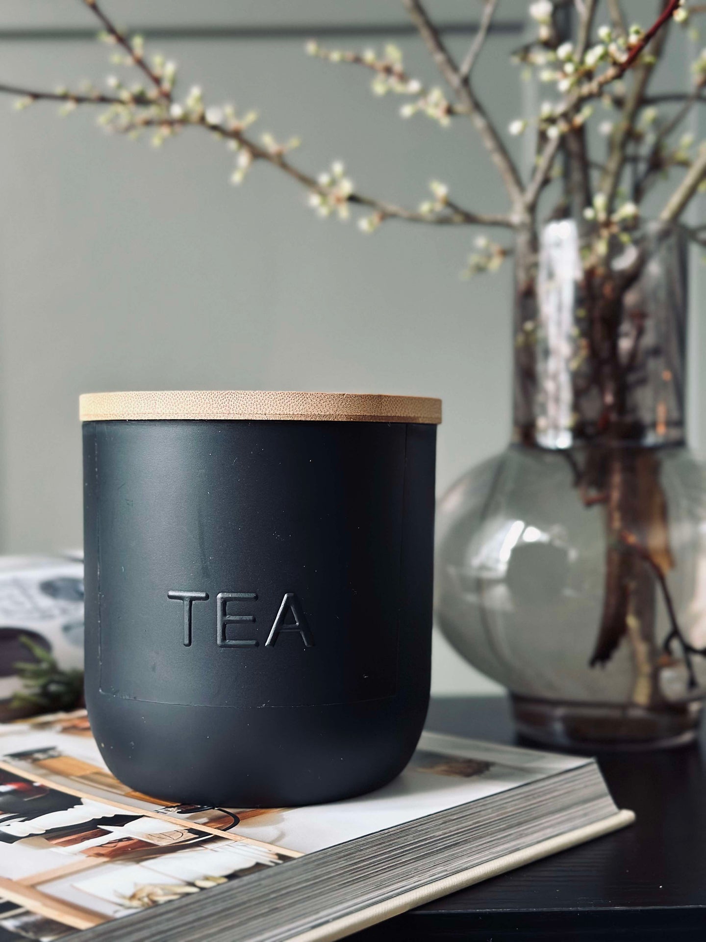 Oppbevaringskrukke med lokk - TEA