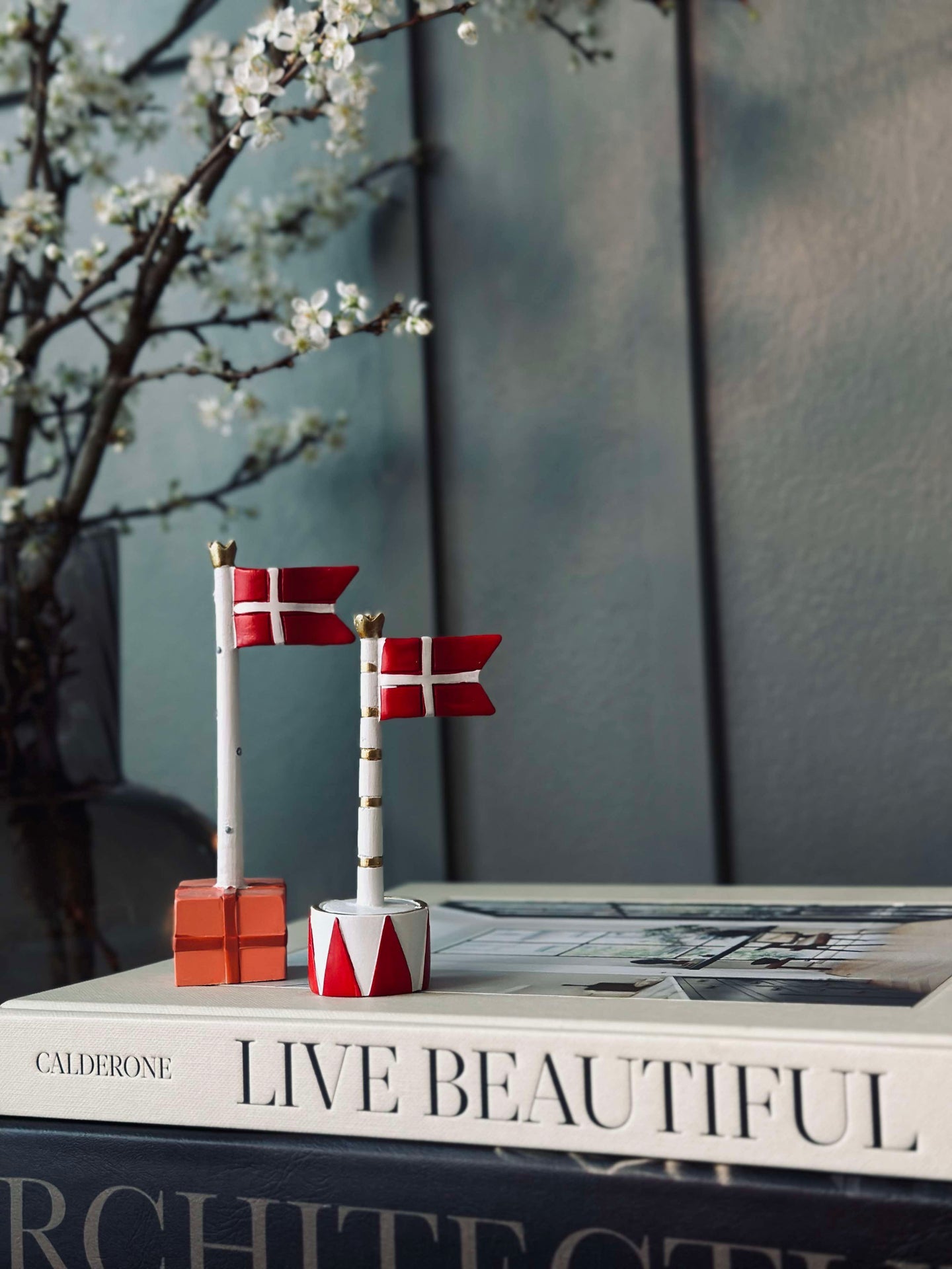 Flagg til bursdag - 2 stk.