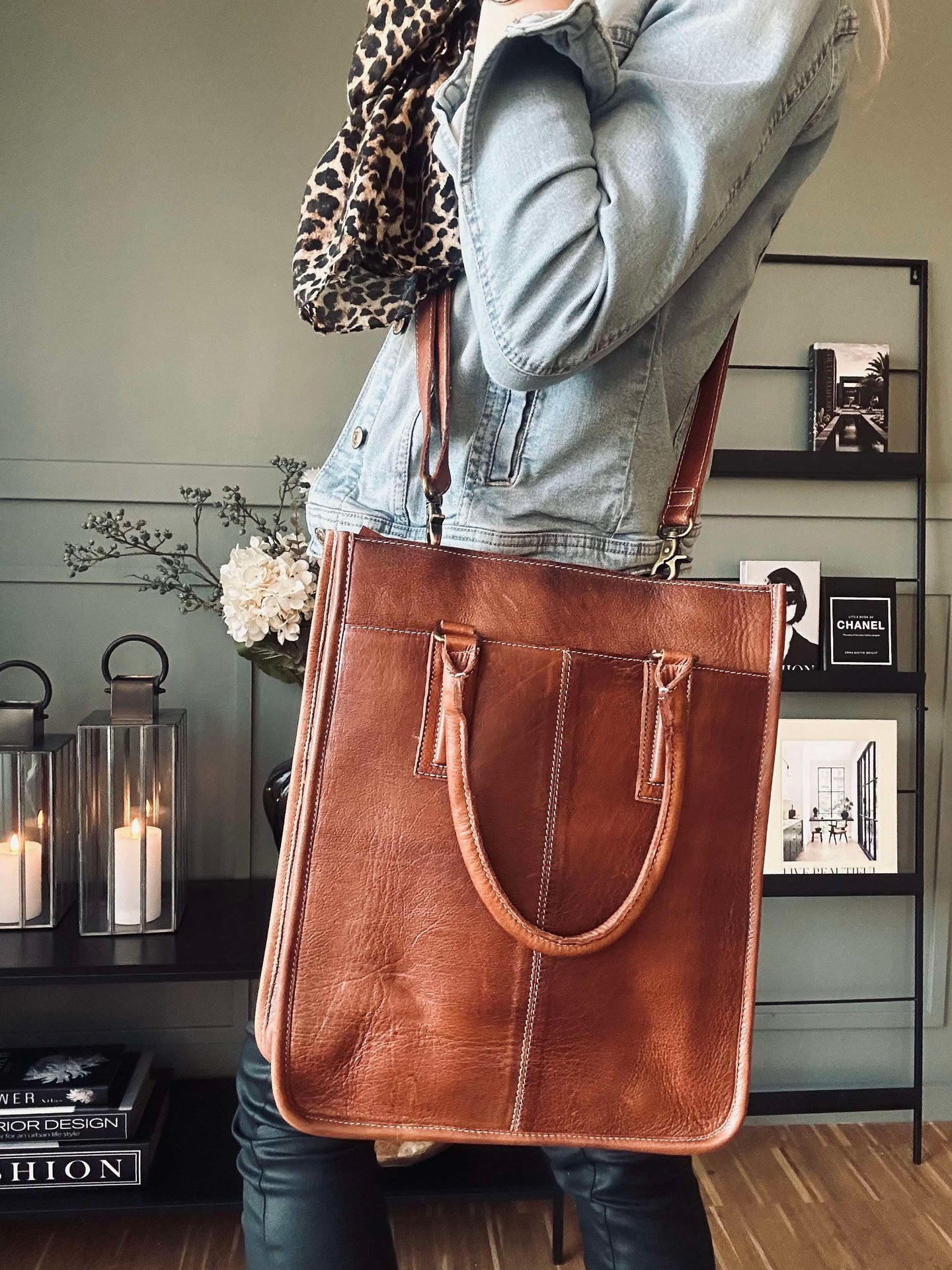 Arbeidsveske Halma Walnut
