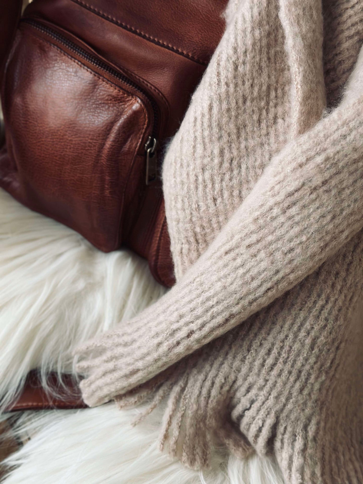 Skjerf mocca - Super soft