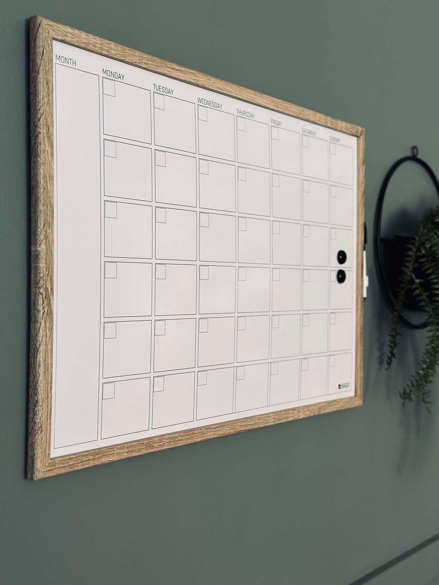 Whiteboard - Månedstavle