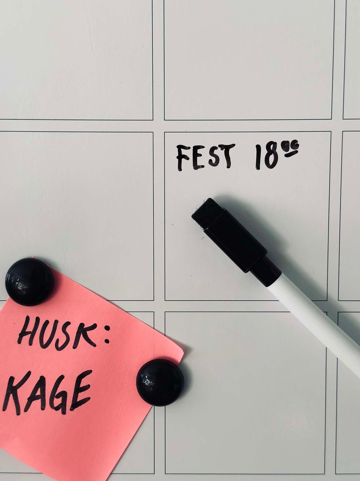 Magnetisk whiteboard - Planner