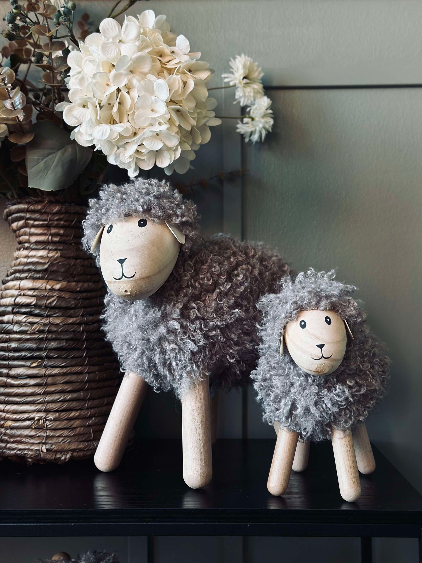 Langhåret sau - Grå XXL