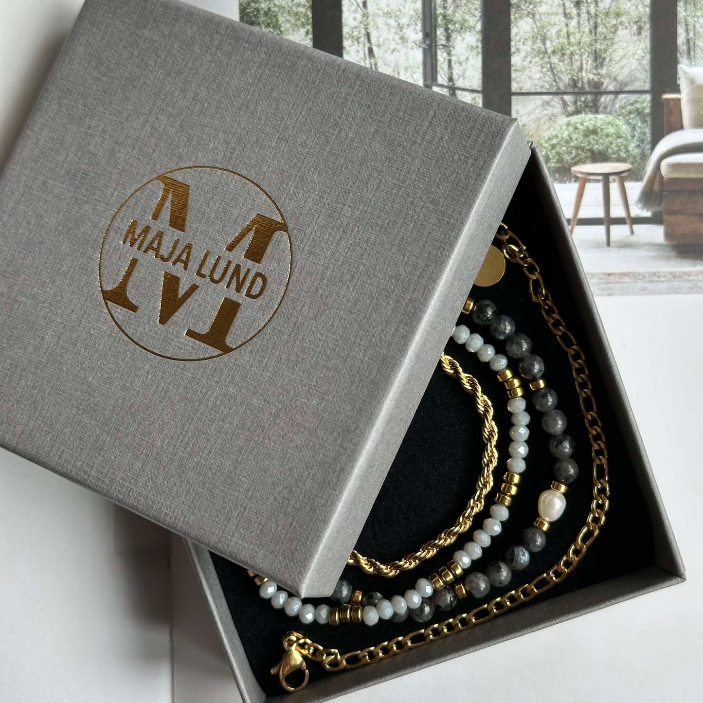 Erika Stone Smykke - Sett med 4