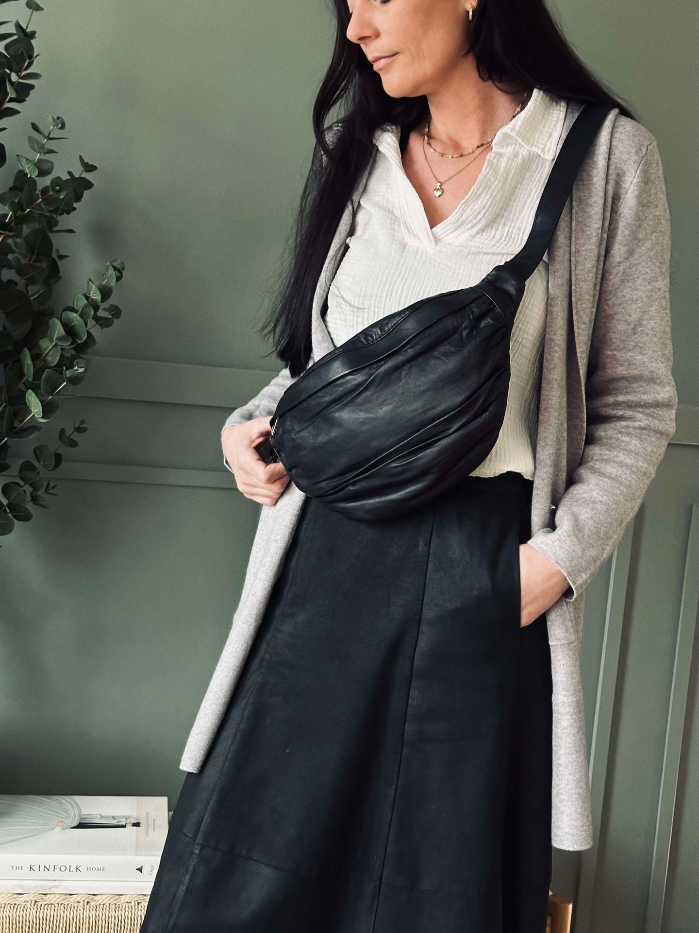 Bumbag Nero - Ultra soft leather