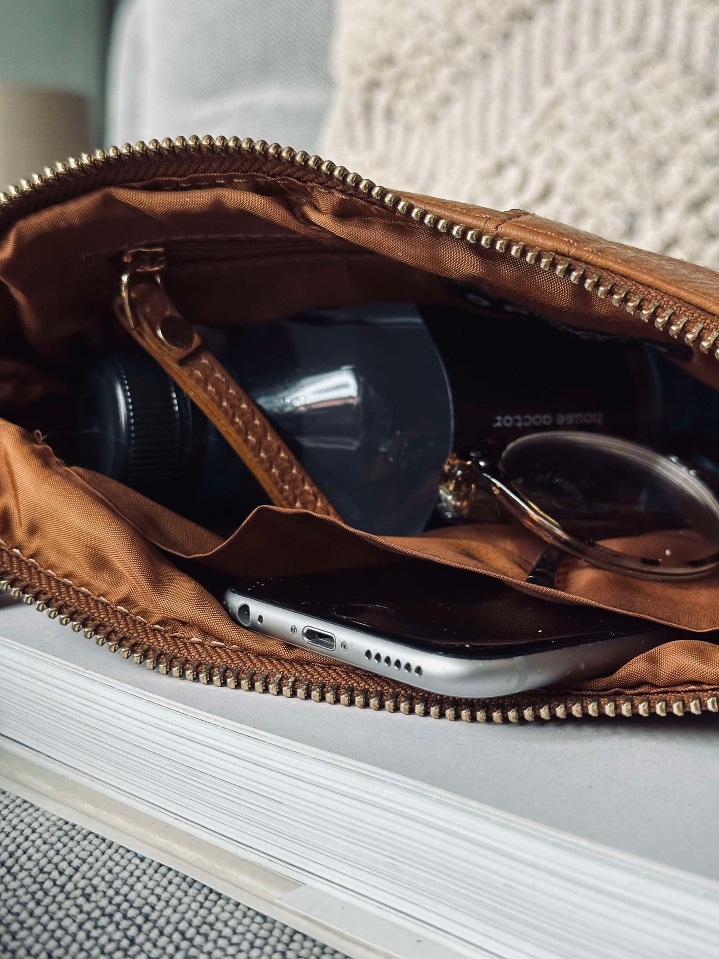 Clutch Gabby Cognac