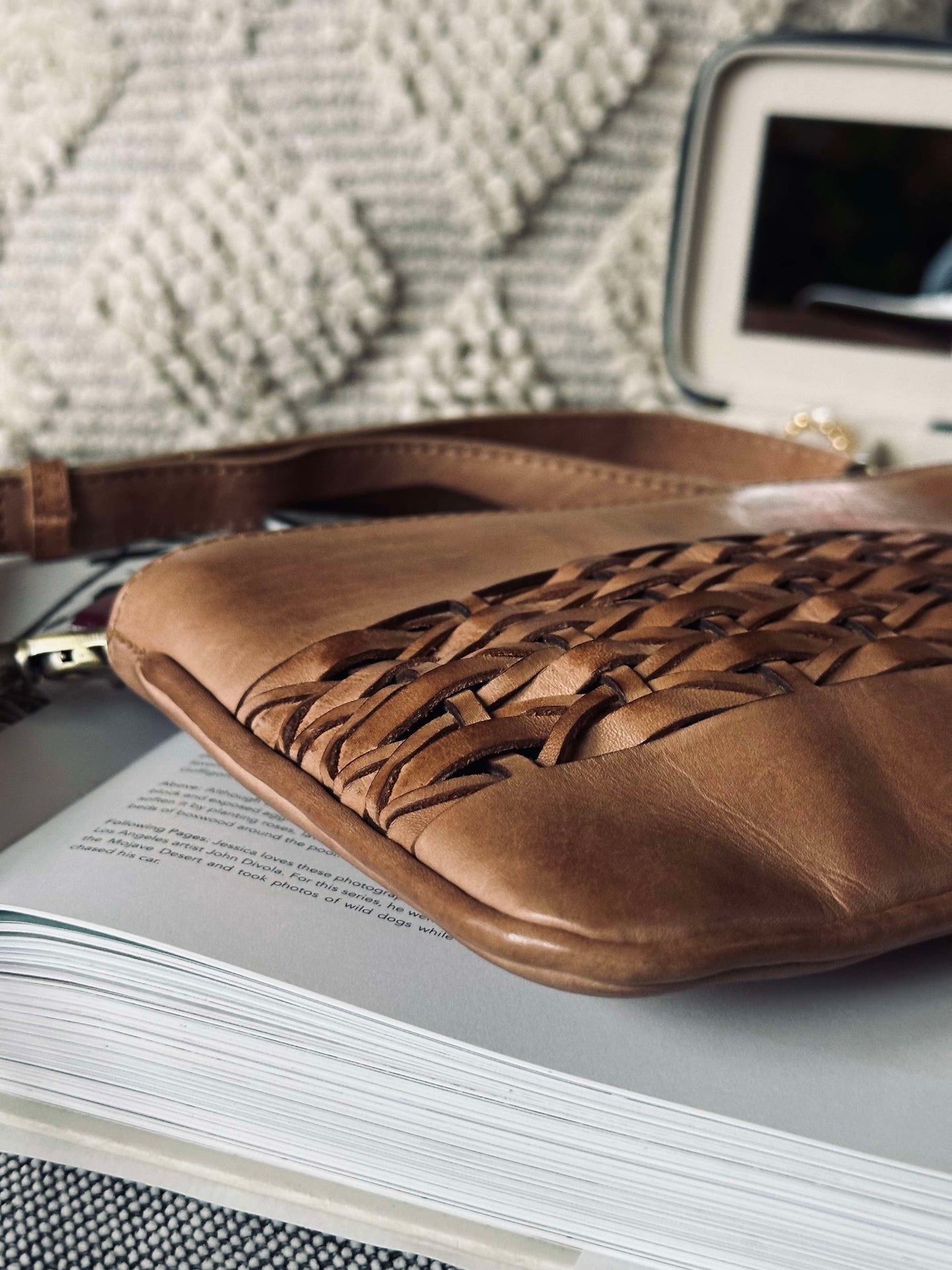 Clutch Lux Håndlaget - Kamel