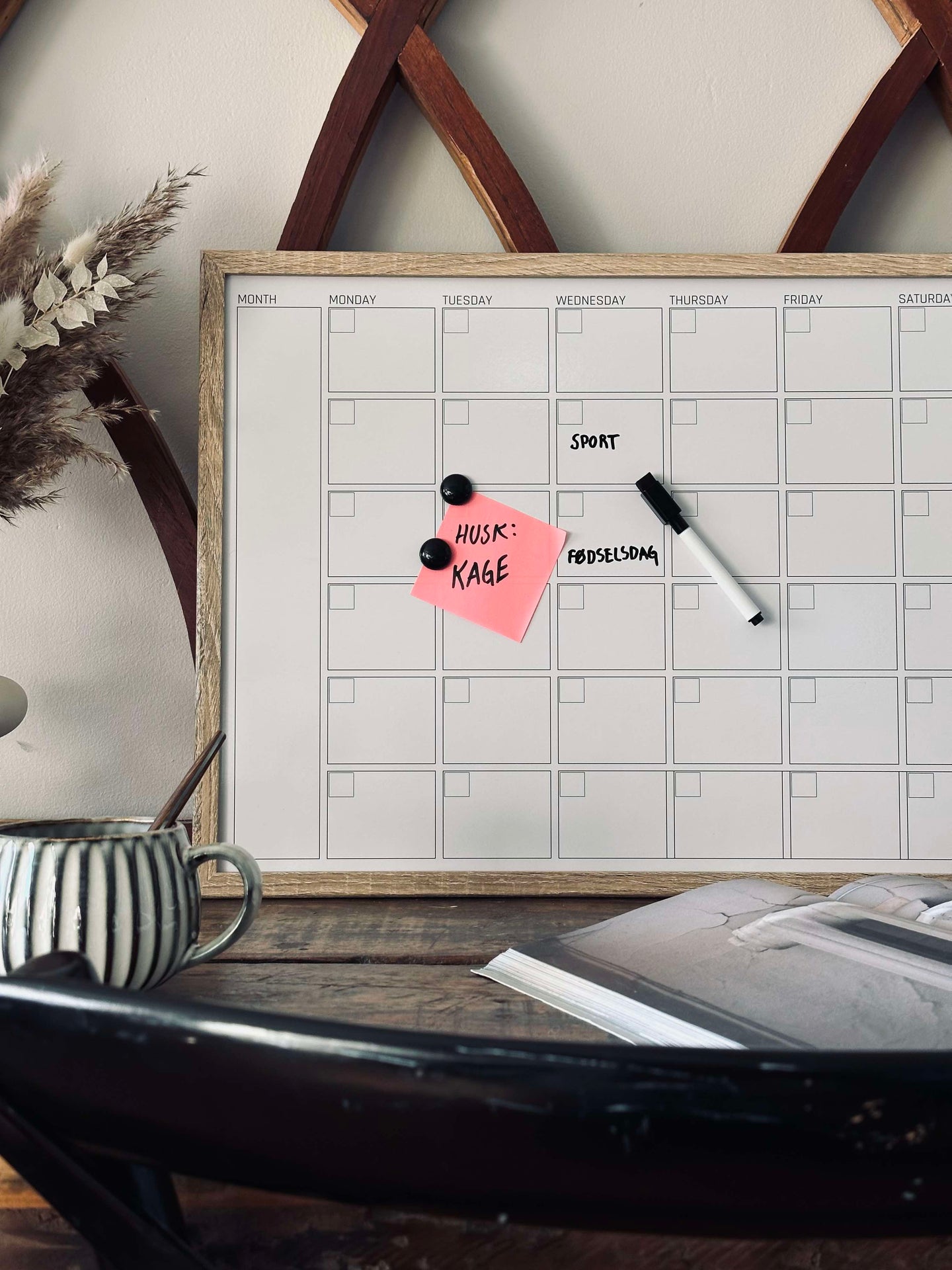Whiteboard - Månedstavle