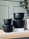 Oppbevaringsbokser Black – Sett med 4 stk.