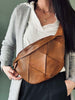 Eksklusiv håndflettet bumbag - Cognac
