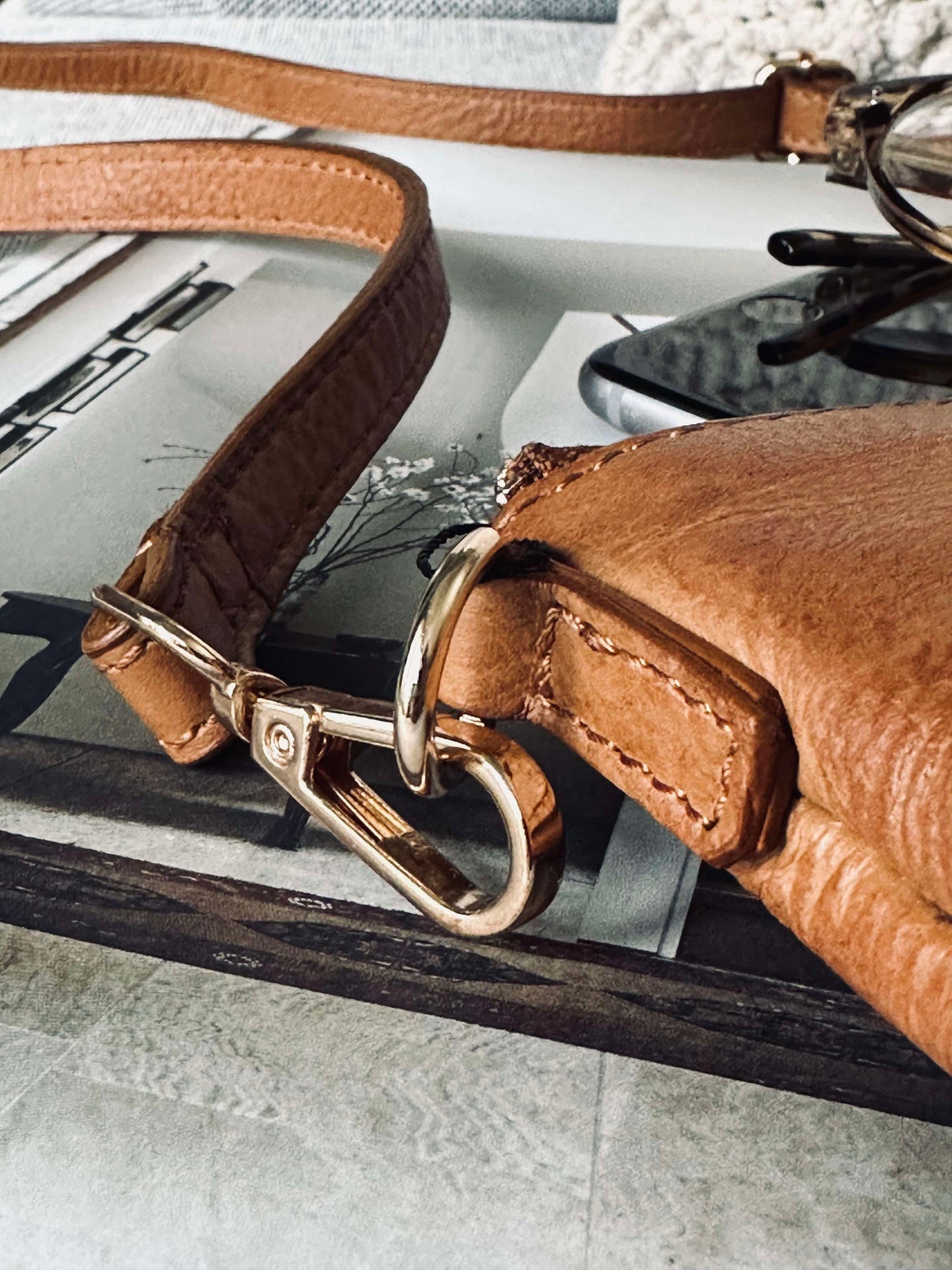 Clutch Gabby Cognac