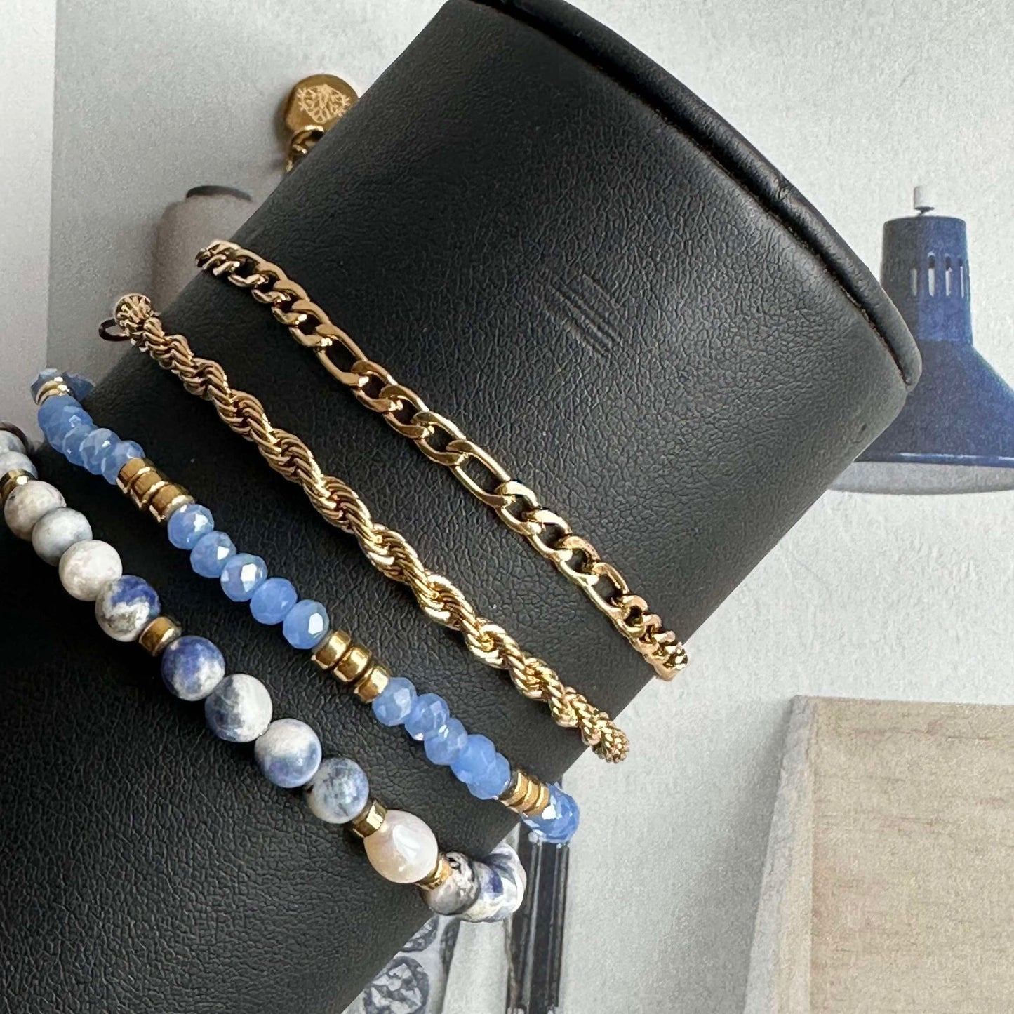 Armbånd Erika Blue - Sett med 4 armbånd
