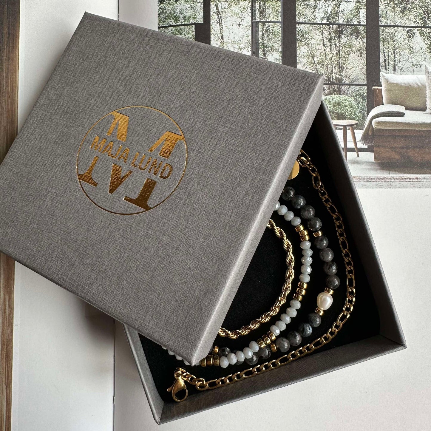 Erika Stone Smykke - Sett med 4