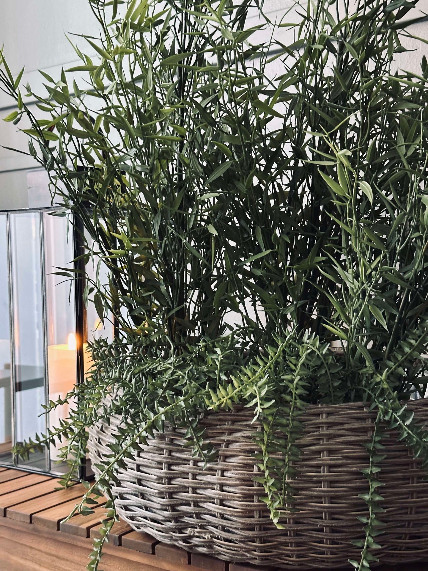 Kurvsett Rattan - Natur 2 stk.