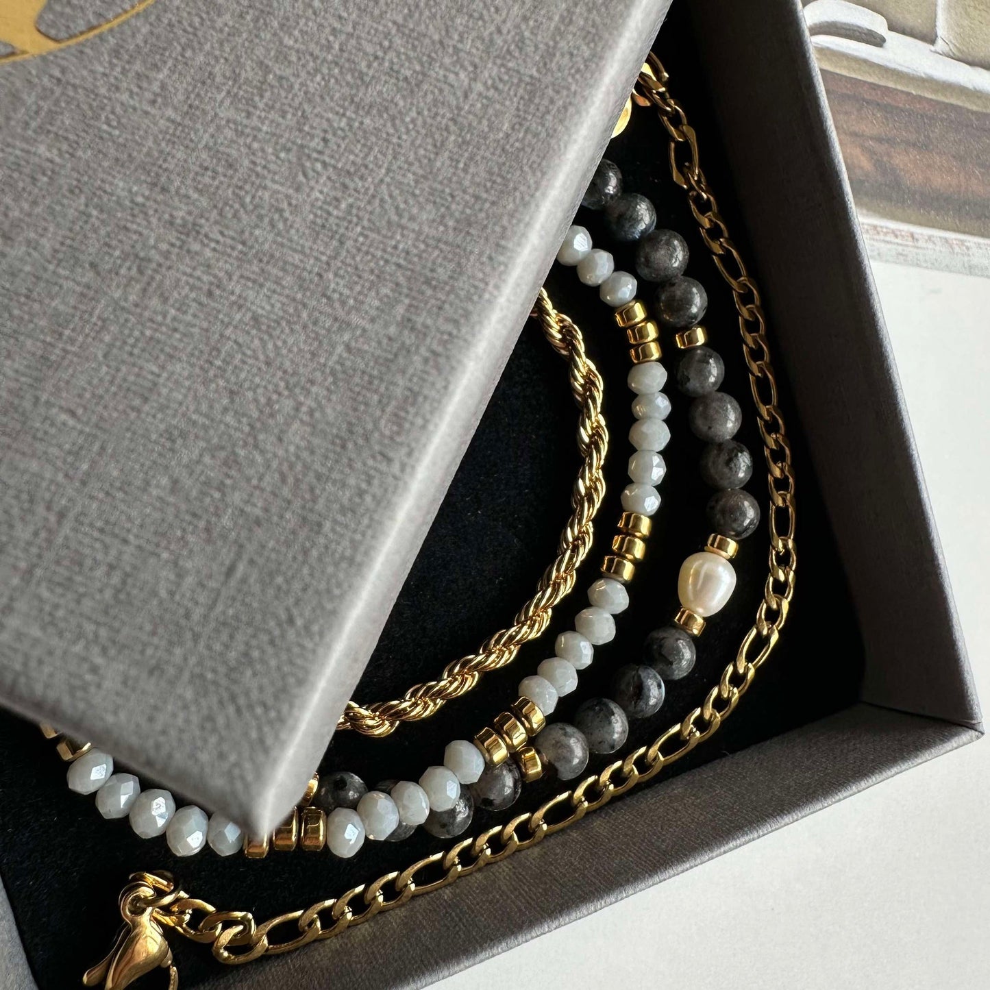 Erika Stone Smykke - Sett med 4