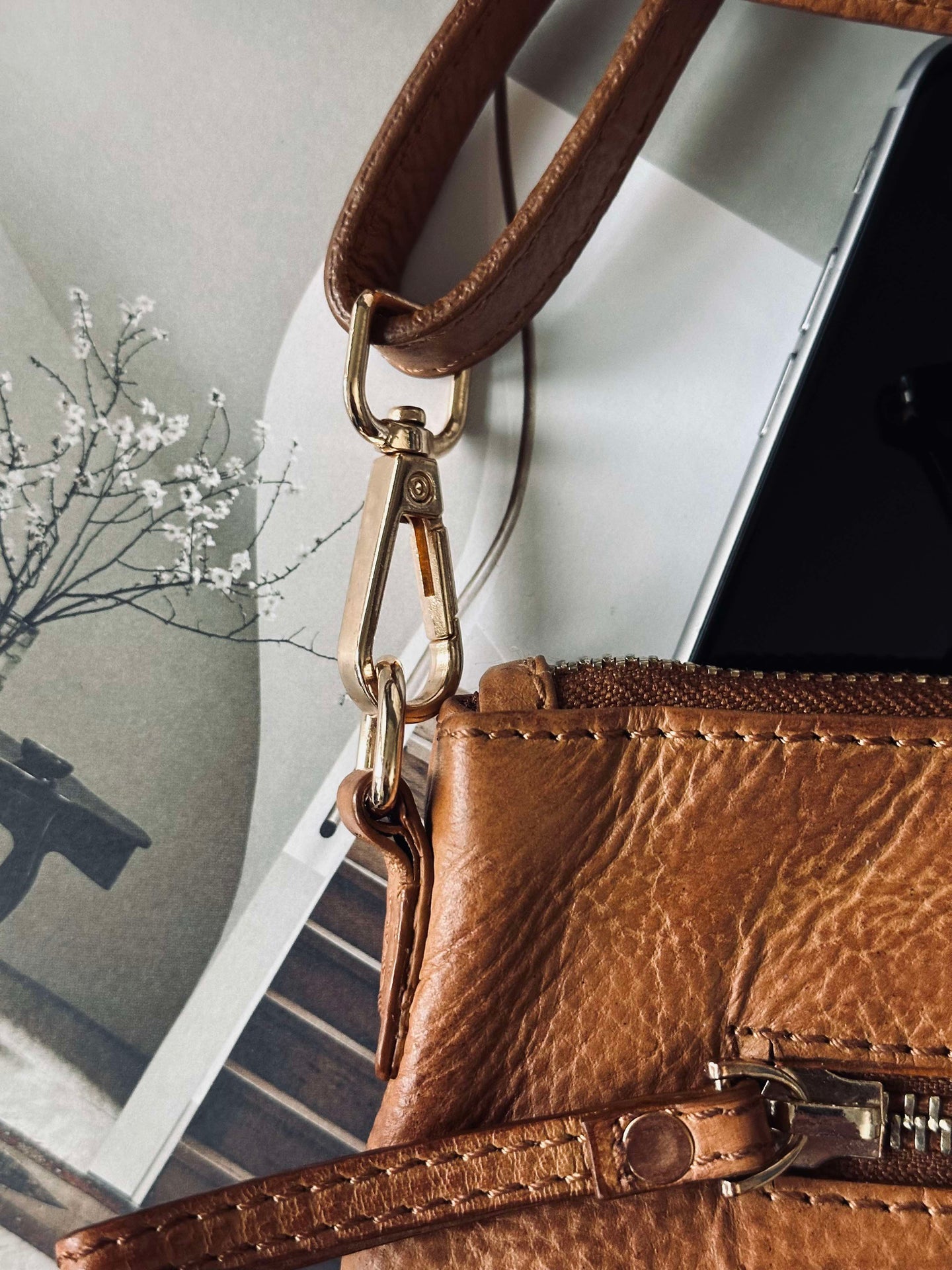 Clutch Gabby Cognac