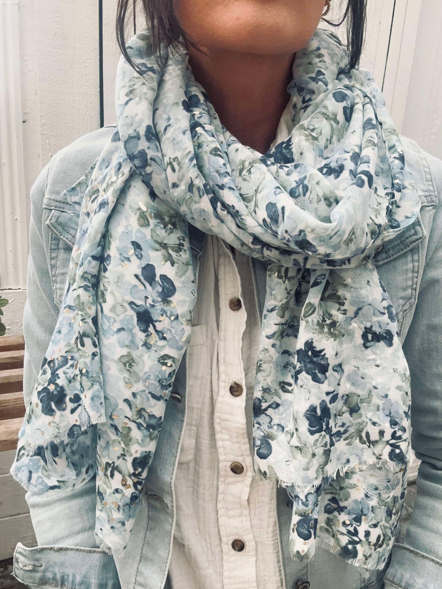 Skjerf Nelly Blue