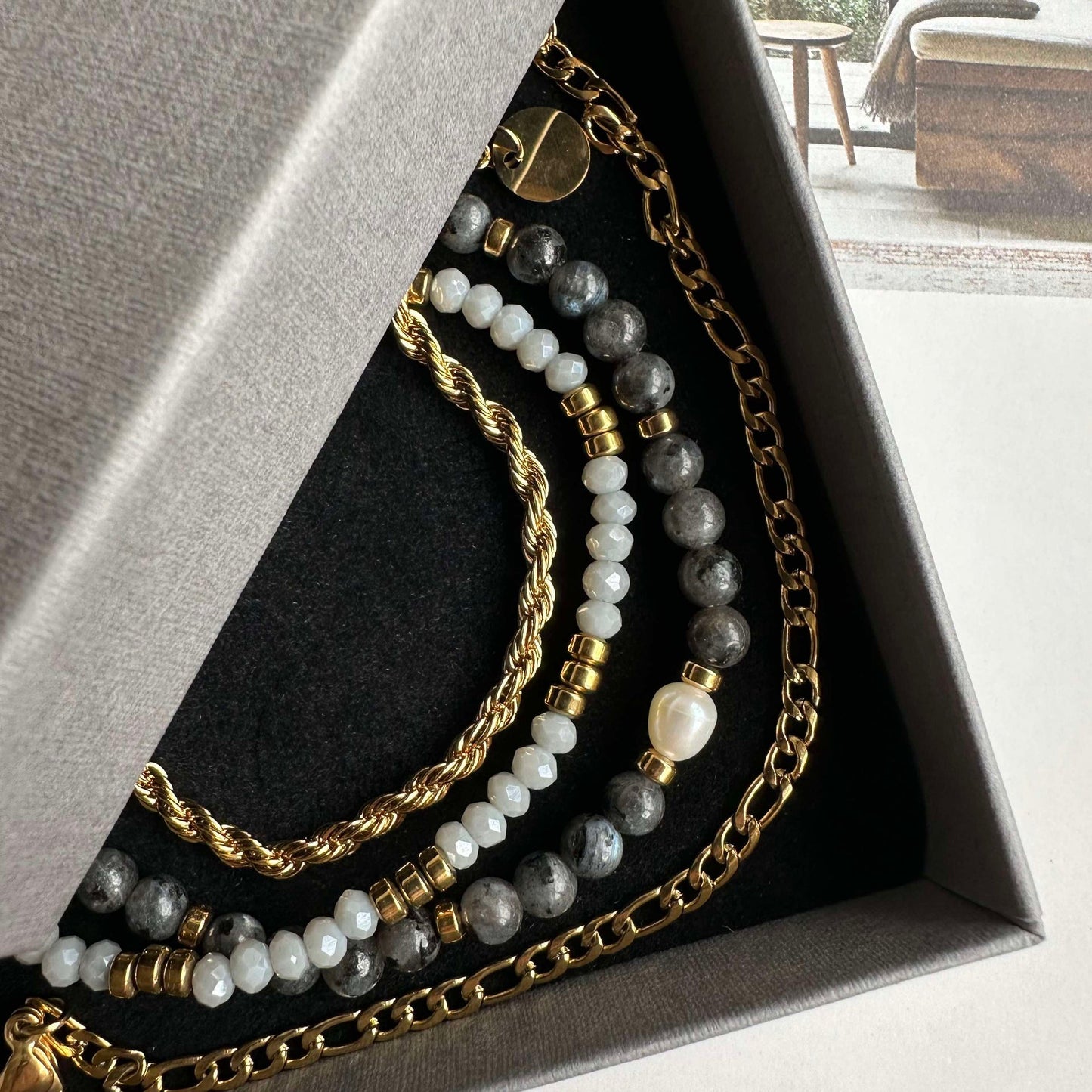 Erika Stone Smykke - Sett med 4