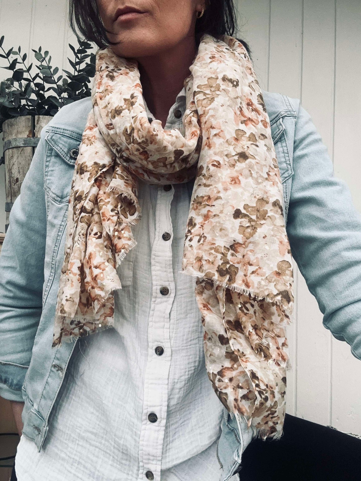 Skjerf Nelly Beige