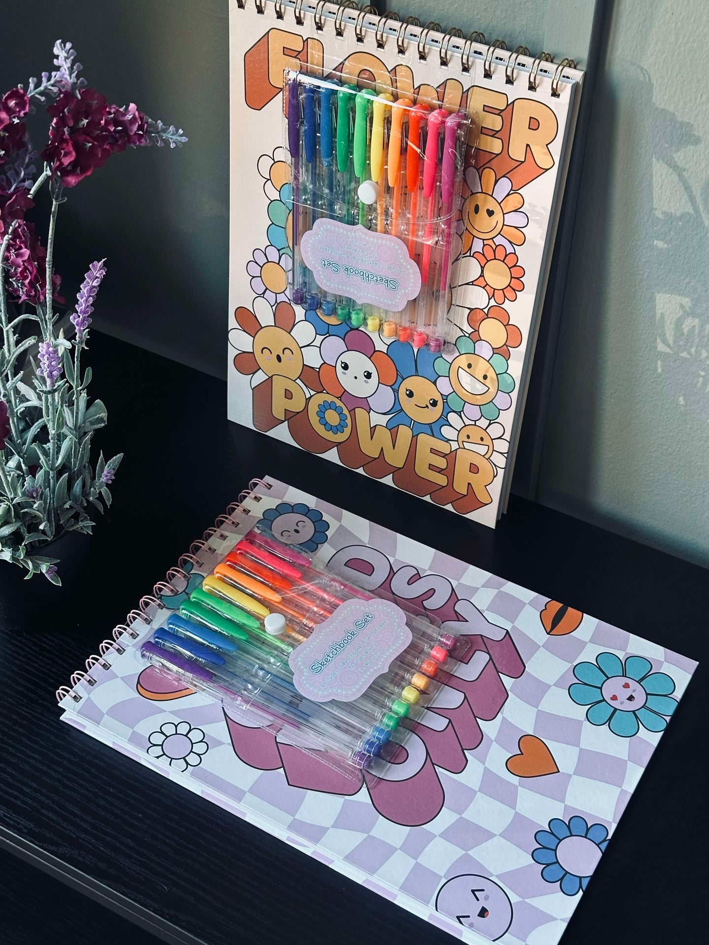 Tegneblokk m. Gelpens - Color mix