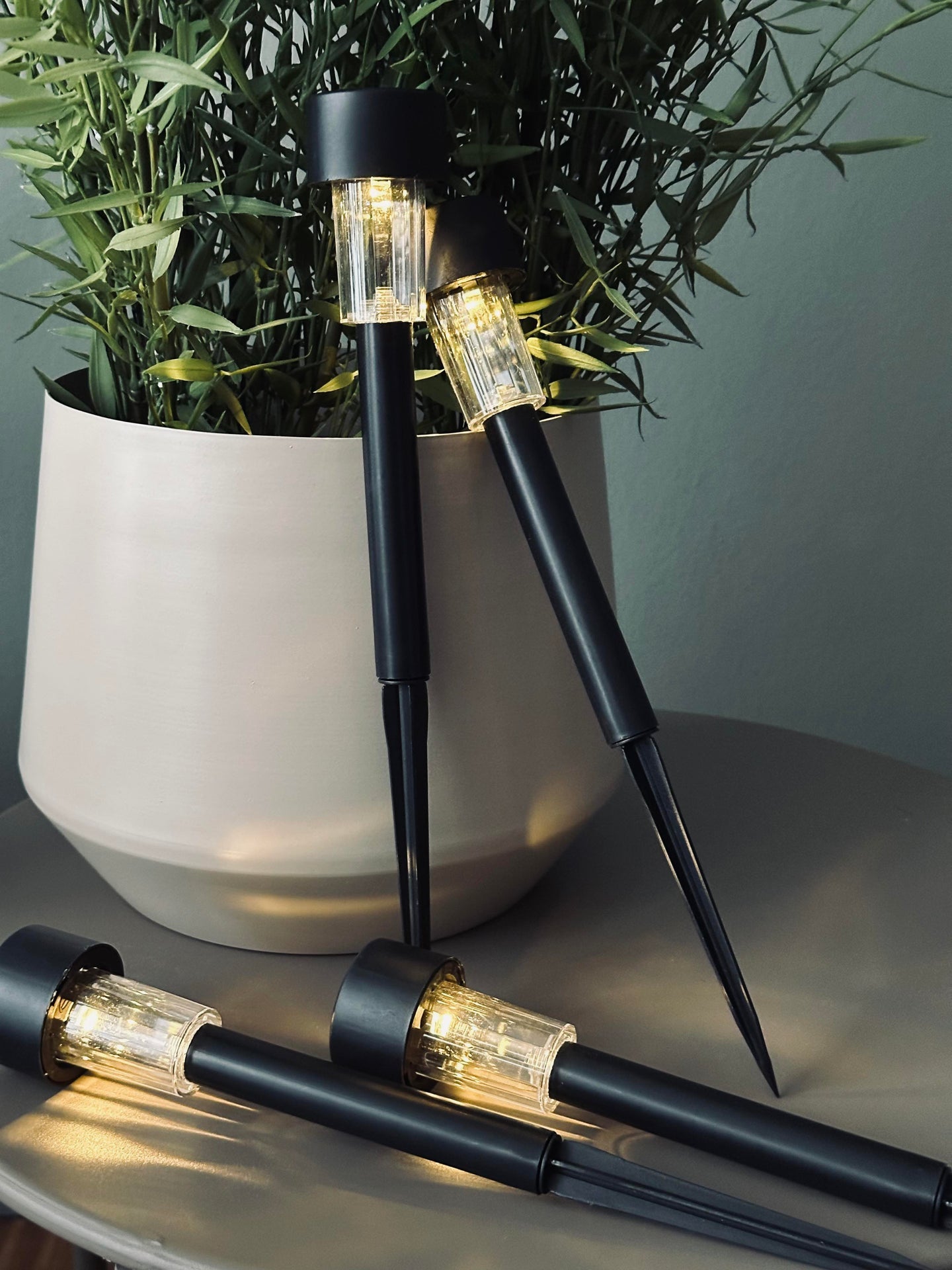 Fakkel Effekt Black – Sett med 4 stk