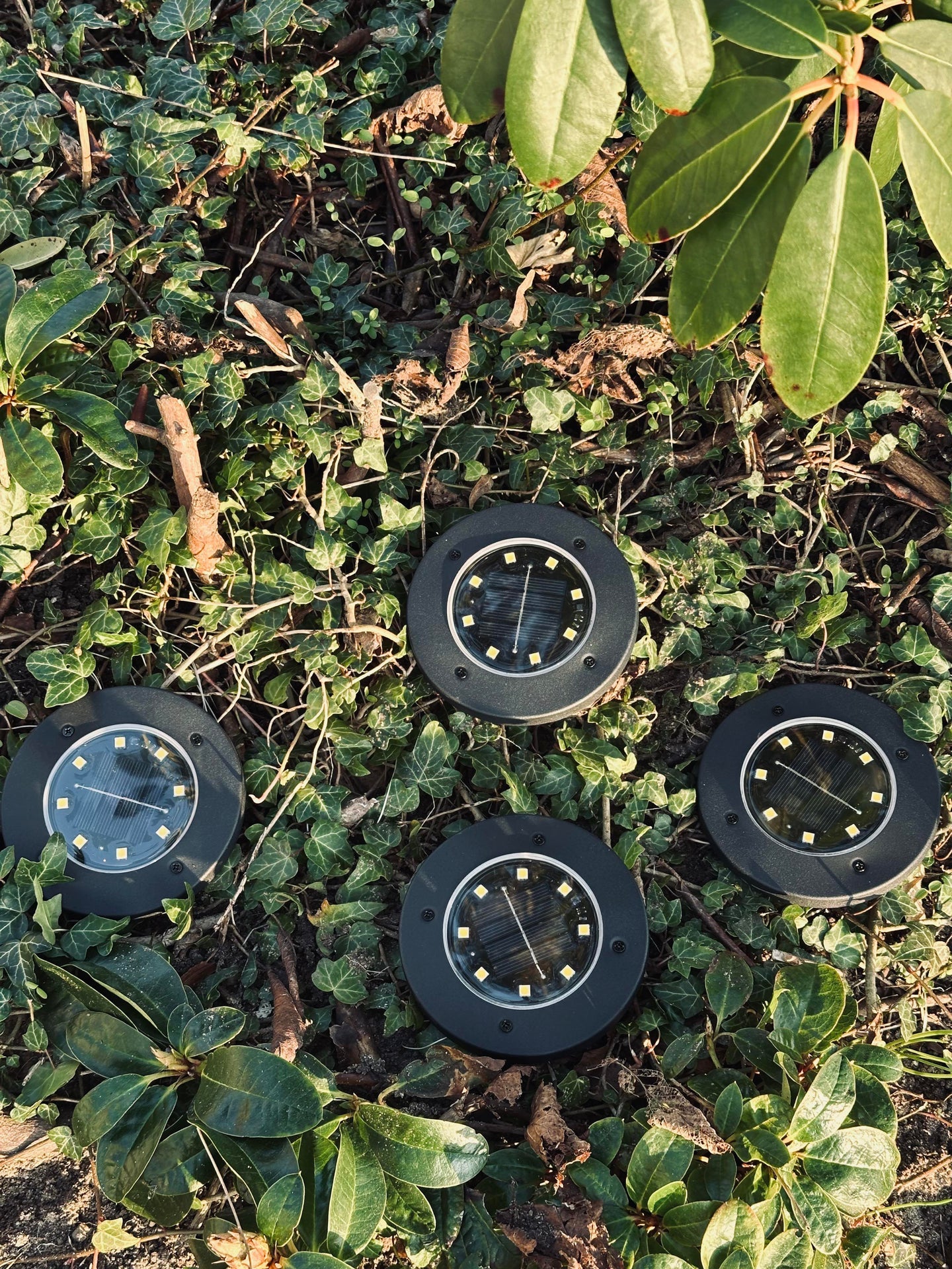 Solcelle spots BLACK – Sett med 4 stk.