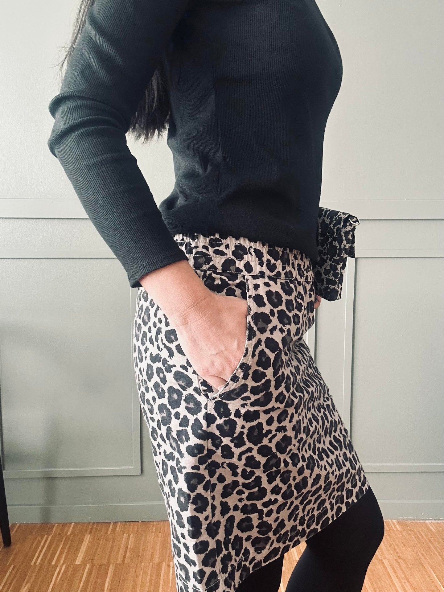Skjørt Jane Leopard Grå