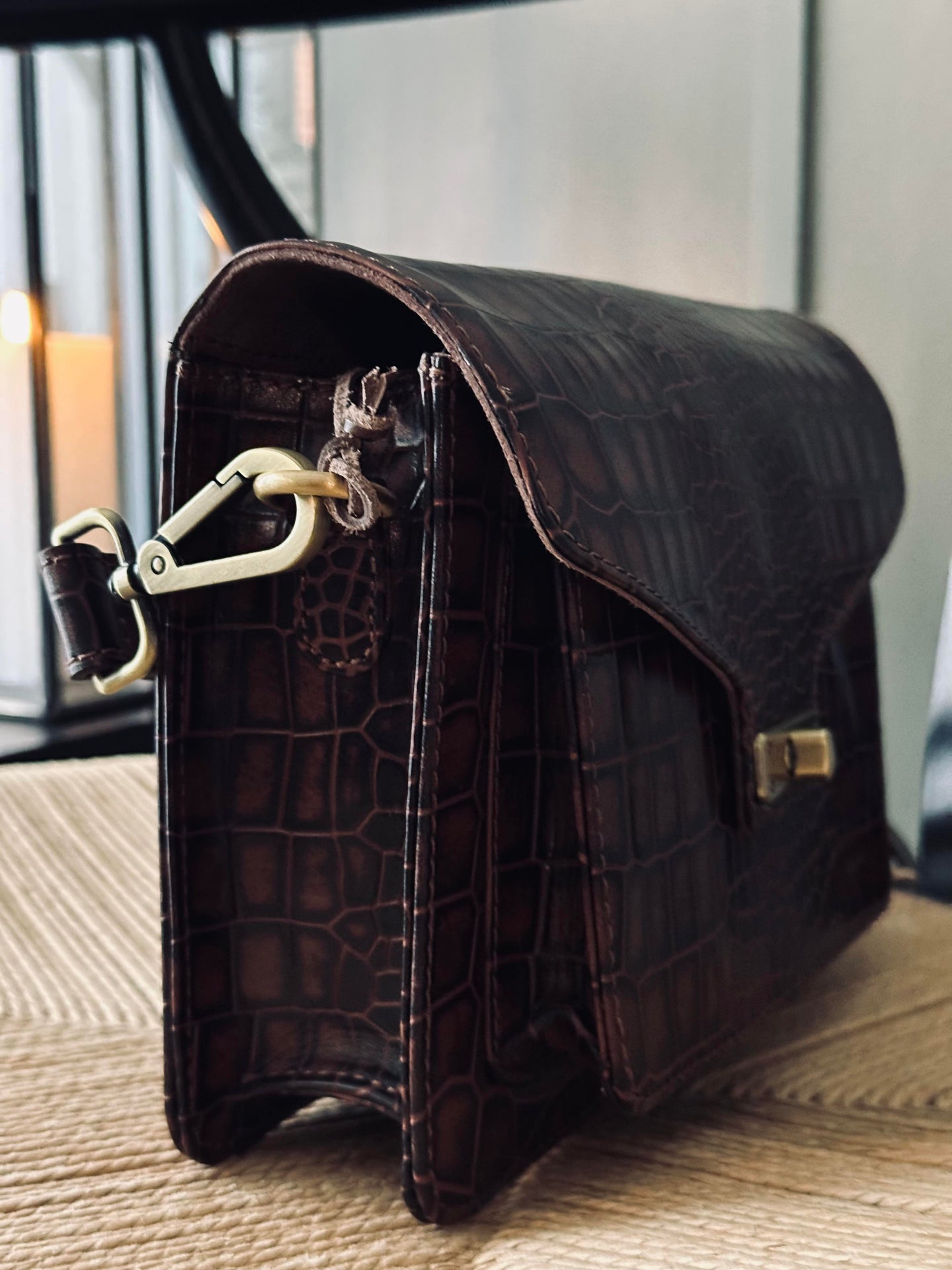 Crossover boxbag - Brown