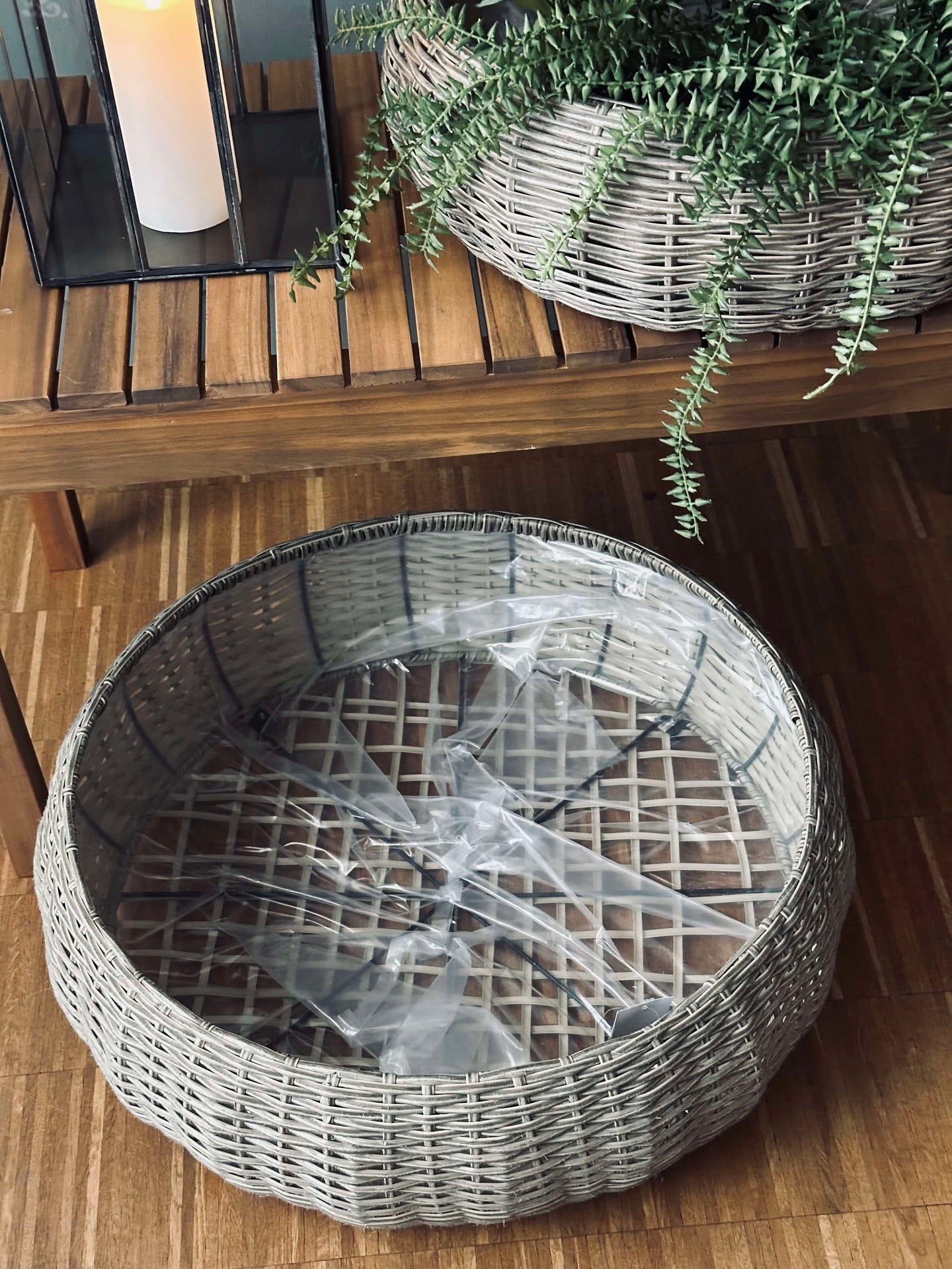 Kurvsett Rattan - Natur 2 stk.