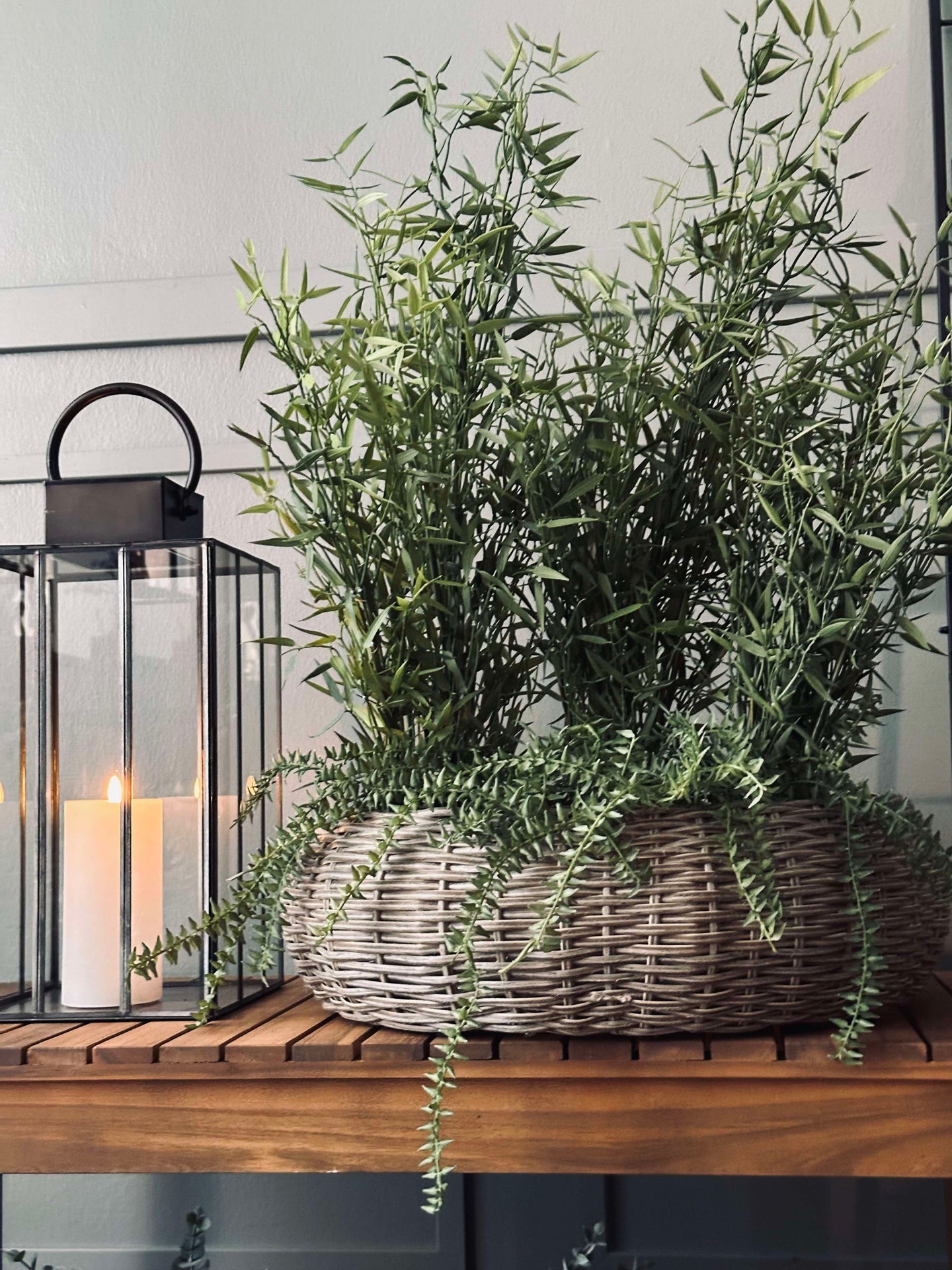Kurvsett Rattan - Natur 2 stk.