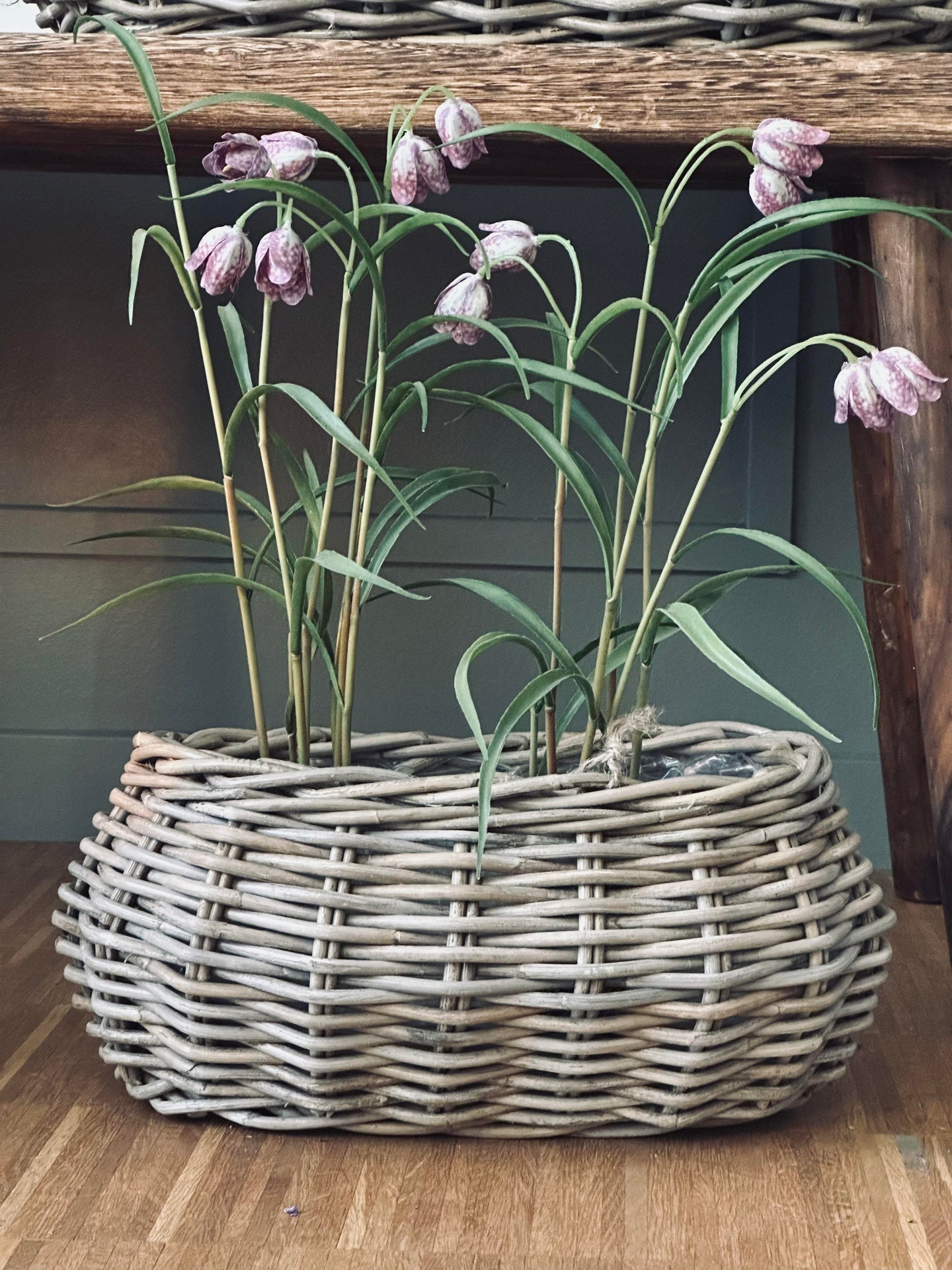 Plantekurver - Sett med 2 stk. Oval rattan