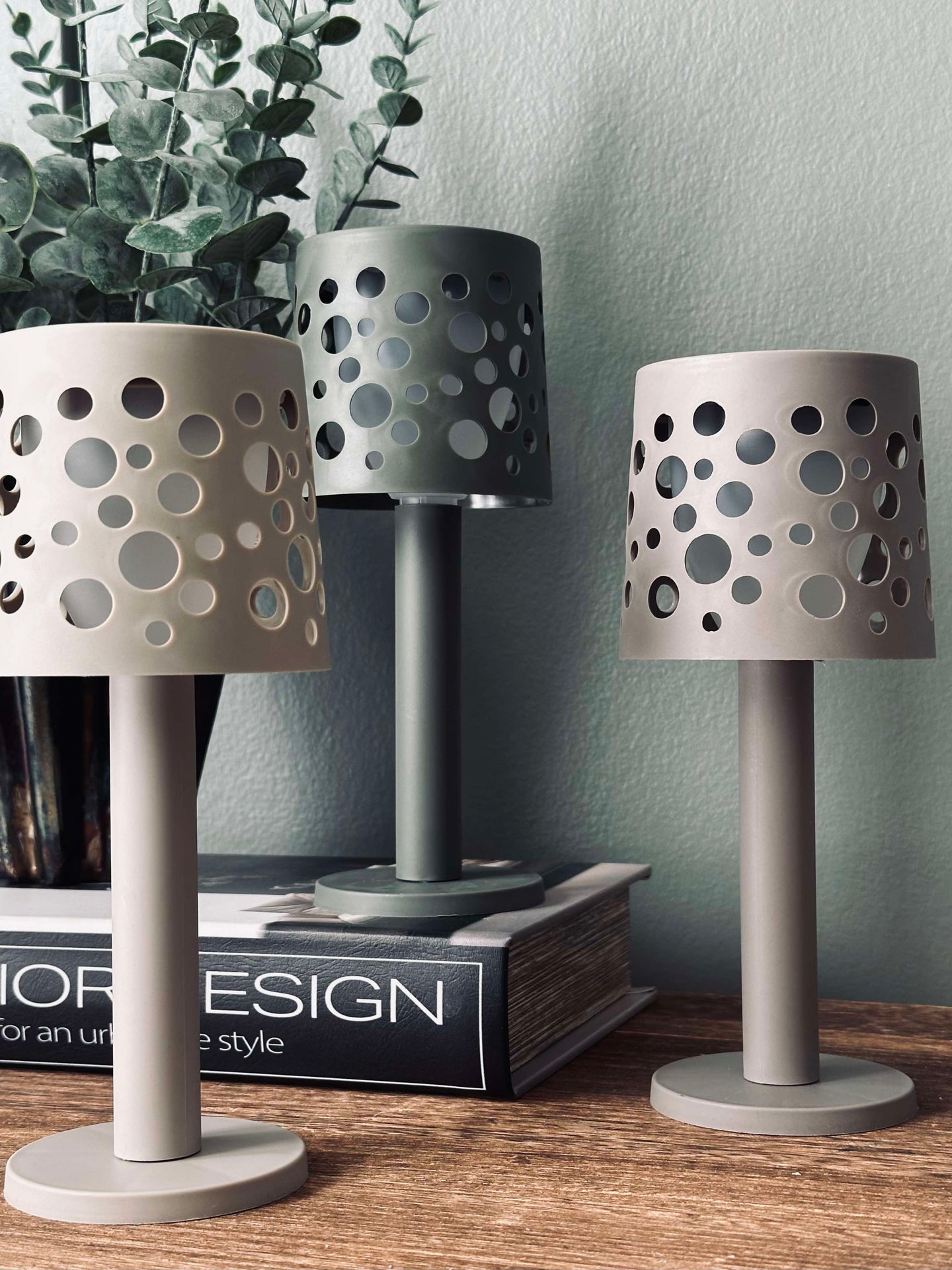 Bordlampe med solceller - Army
