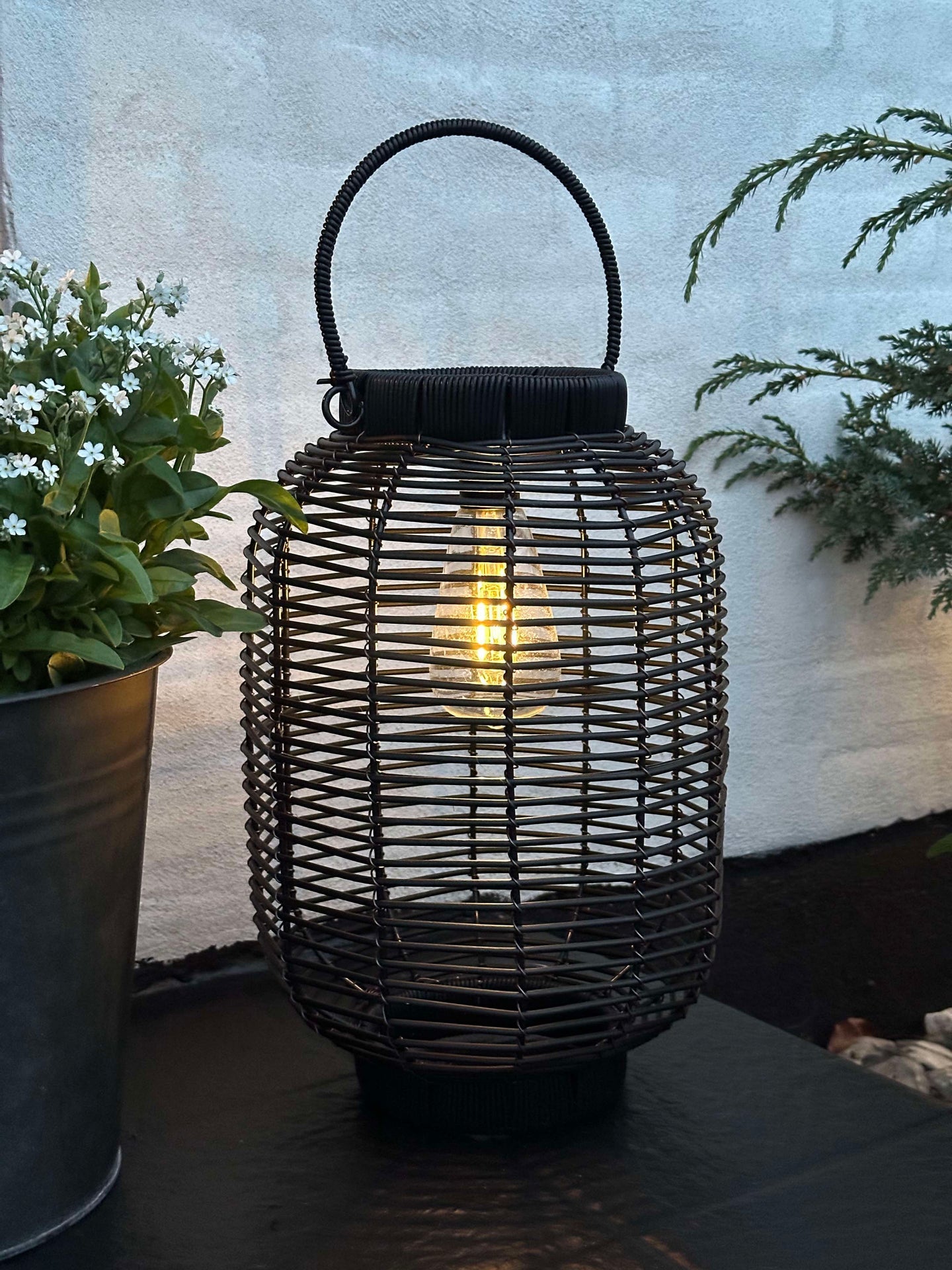 Lanterne Solar Molly Black – Small