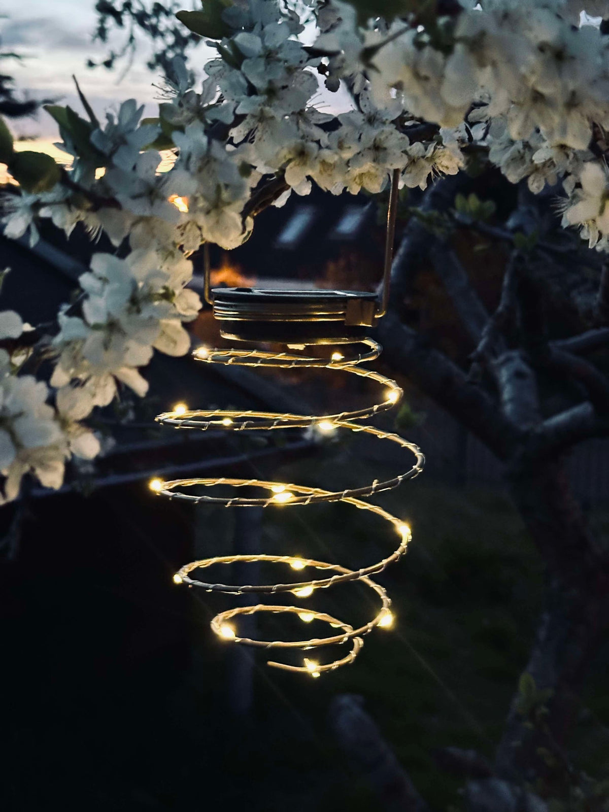 Spiral GOLDEN m. Solceller - 2 stk.