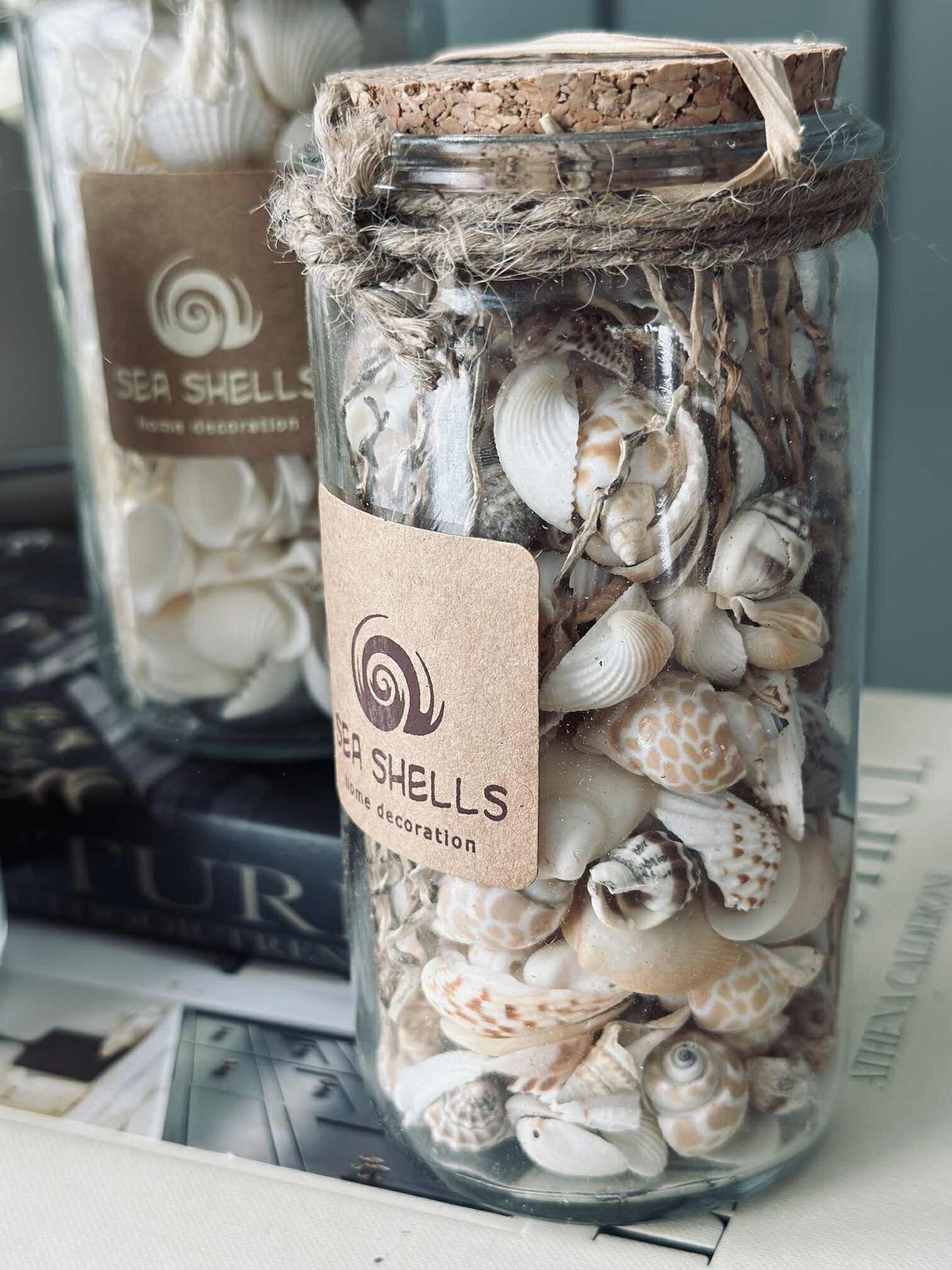 Strandskjell i glass - MIX